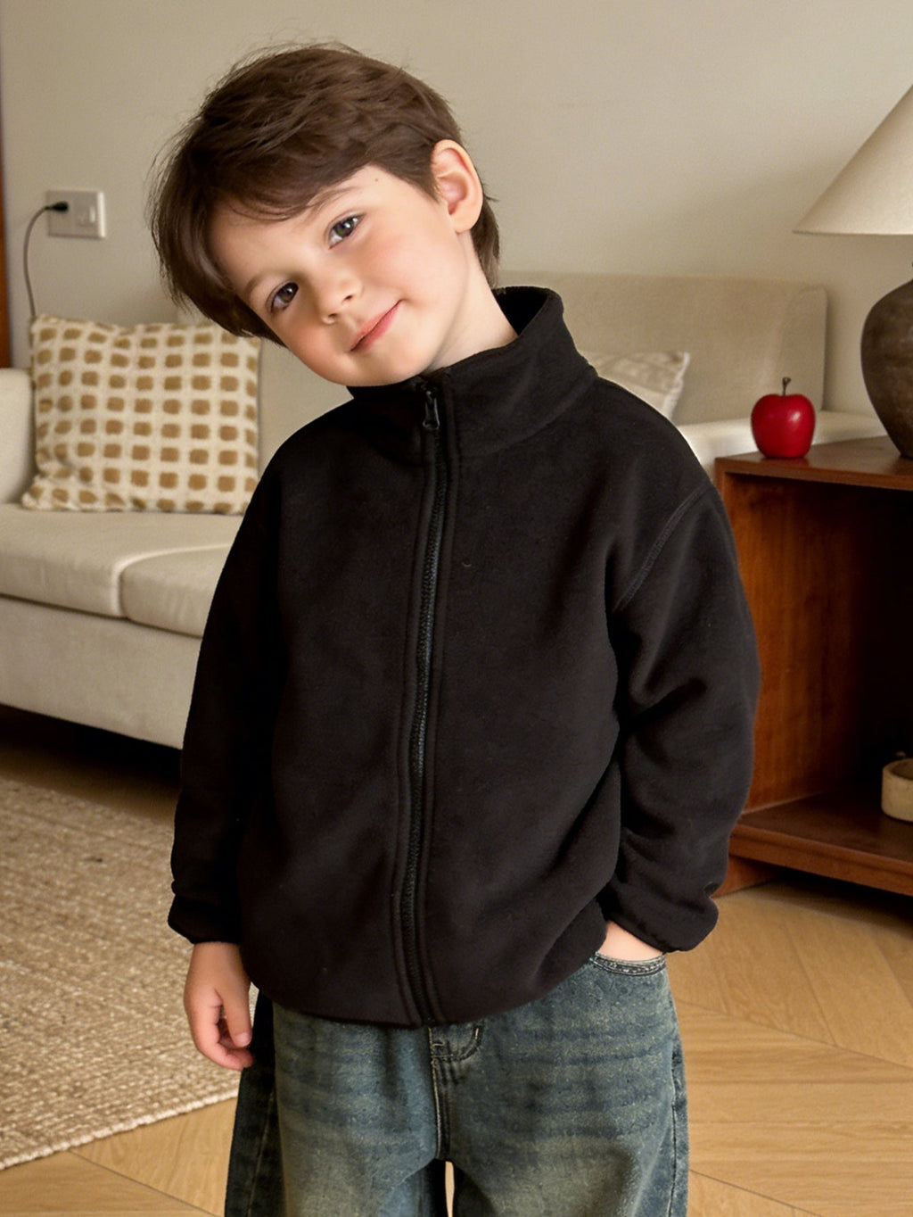 Balabala  Anti-Static Warm Soft Skin-Friendly Fleece Jacket