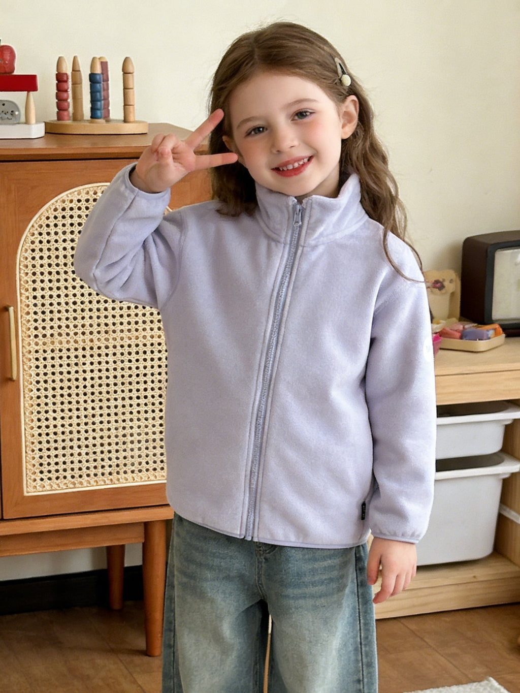 Balabala  Anti-Static Warm Soft Skin-Friendly Fleece Jacket
