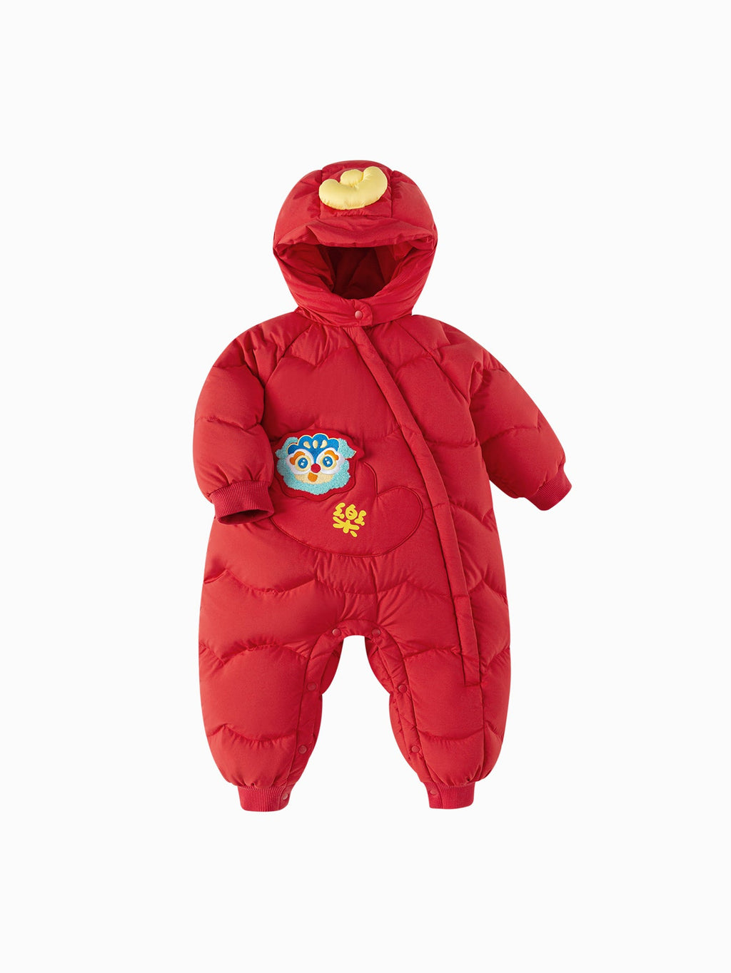 Balabala Children Clothes Baby Jumpsuit Newborn New Year Greeting Down Outfit 2025 New Year Winter wear