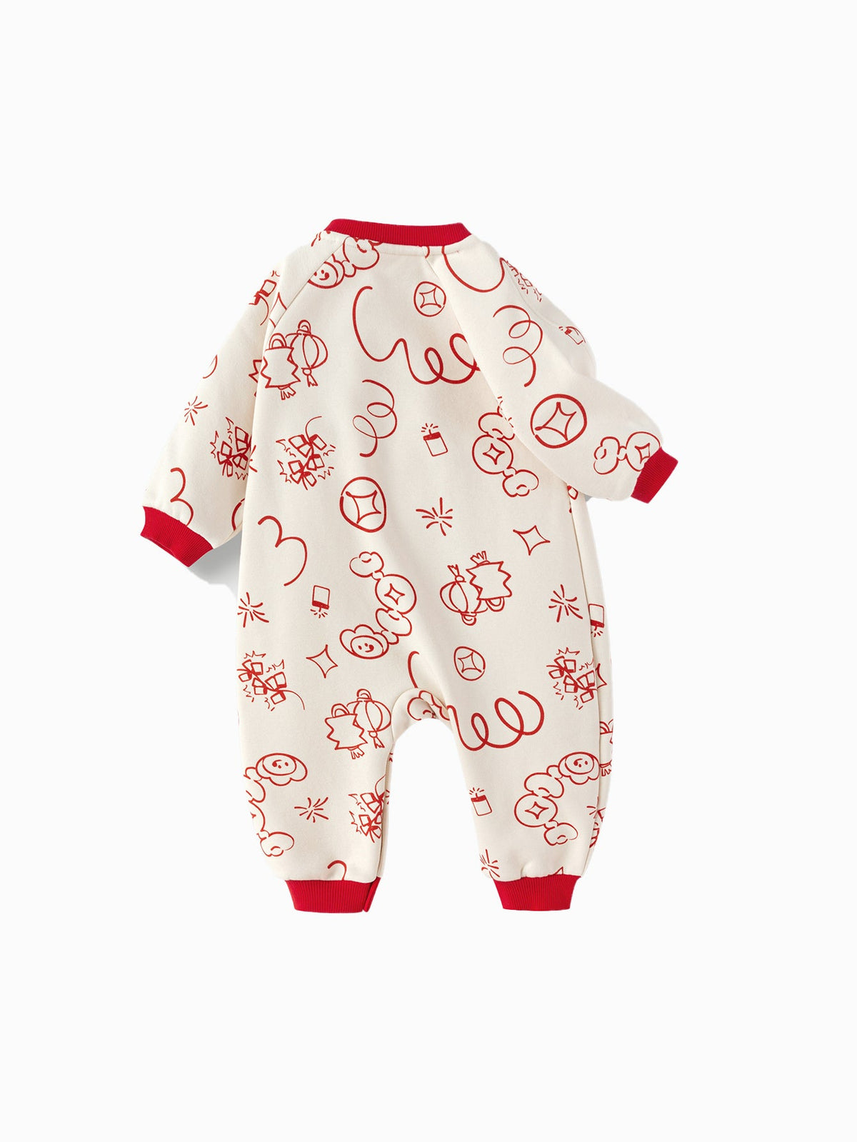 Balabala Baby Clothes Jumpsuit Newborn Romper New Year Greeting Outfit 2025 New Spring