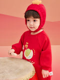 Balabala Baby Clothes Jumpsuit Newborn Romper New Year Greeting Outfit 2025 New Spring