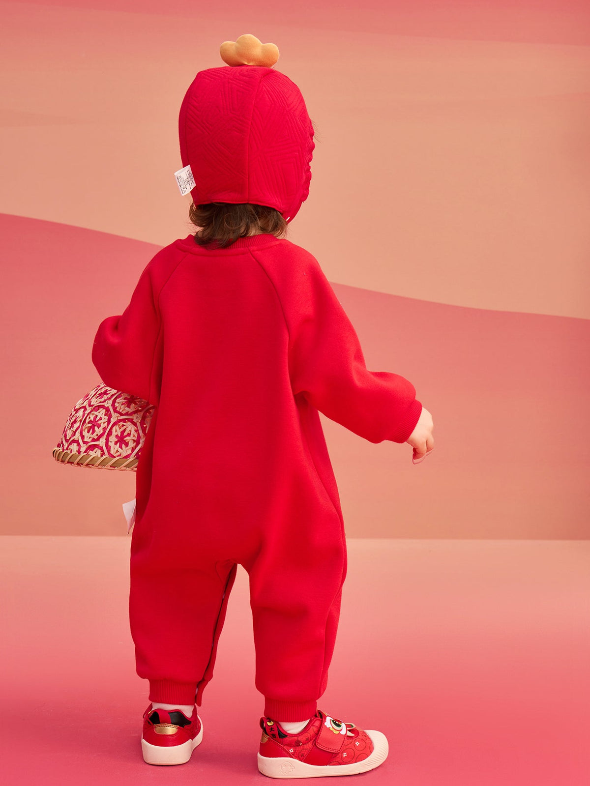 Balabala Baby Clothes Jumpsuit Newborn Romper New Year Greeting Outfit 2025 New Spring