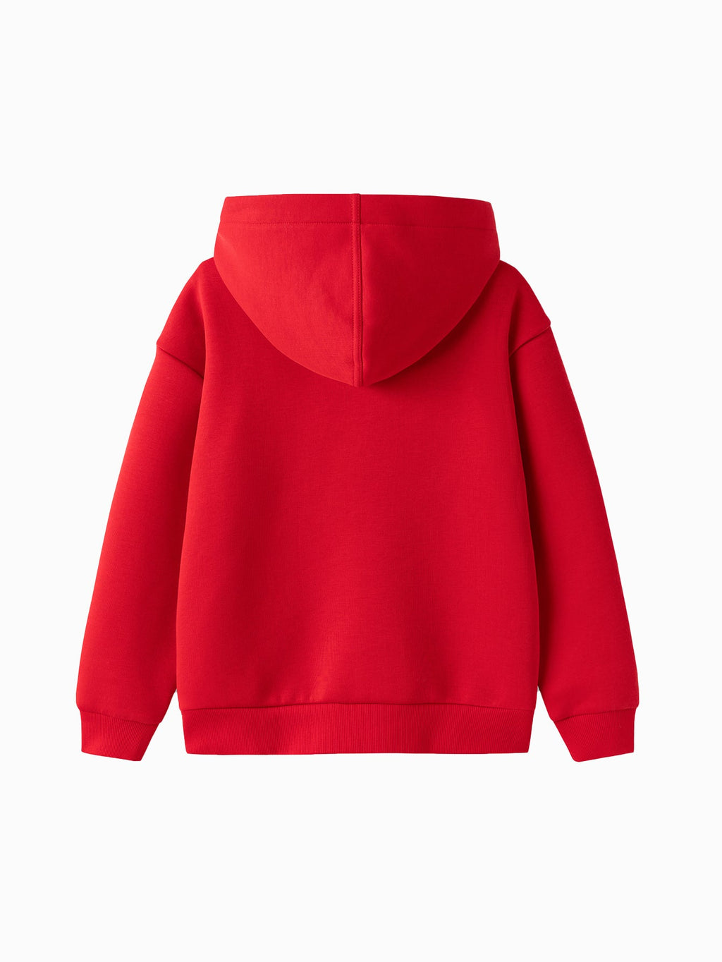 Balabala children's long-sleeved sweater girls 2025 winter new hooded love New Year red tops