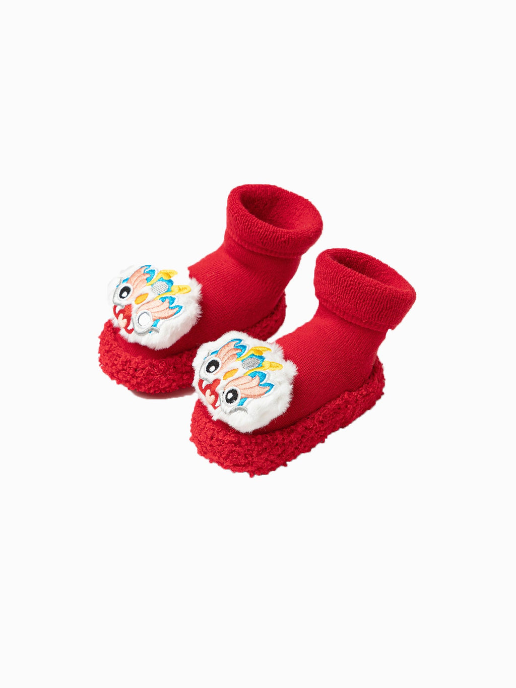 Balabala Baby Floor Socks Terry Cloth Warm Year of Snake New Boys And Girls Socks Pre-Walker Shoes Zodiac Year
