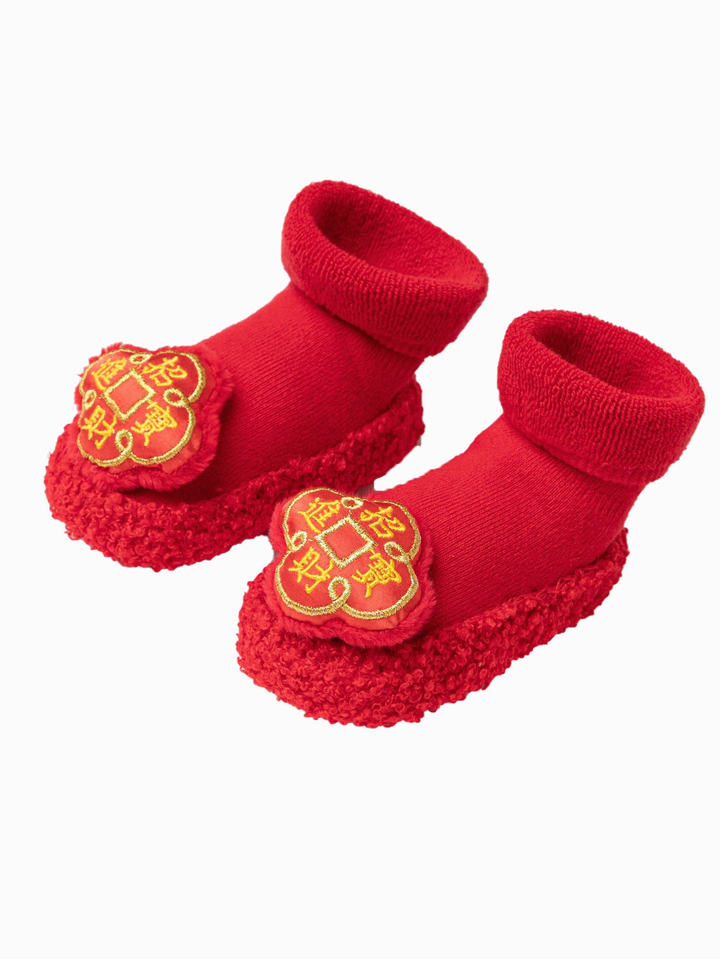 Balabala Baby Floor Socks Terry Cloth Warm Year of Snake New Boys And Girls Socks Pre-Walker Shoes Zodiac Year