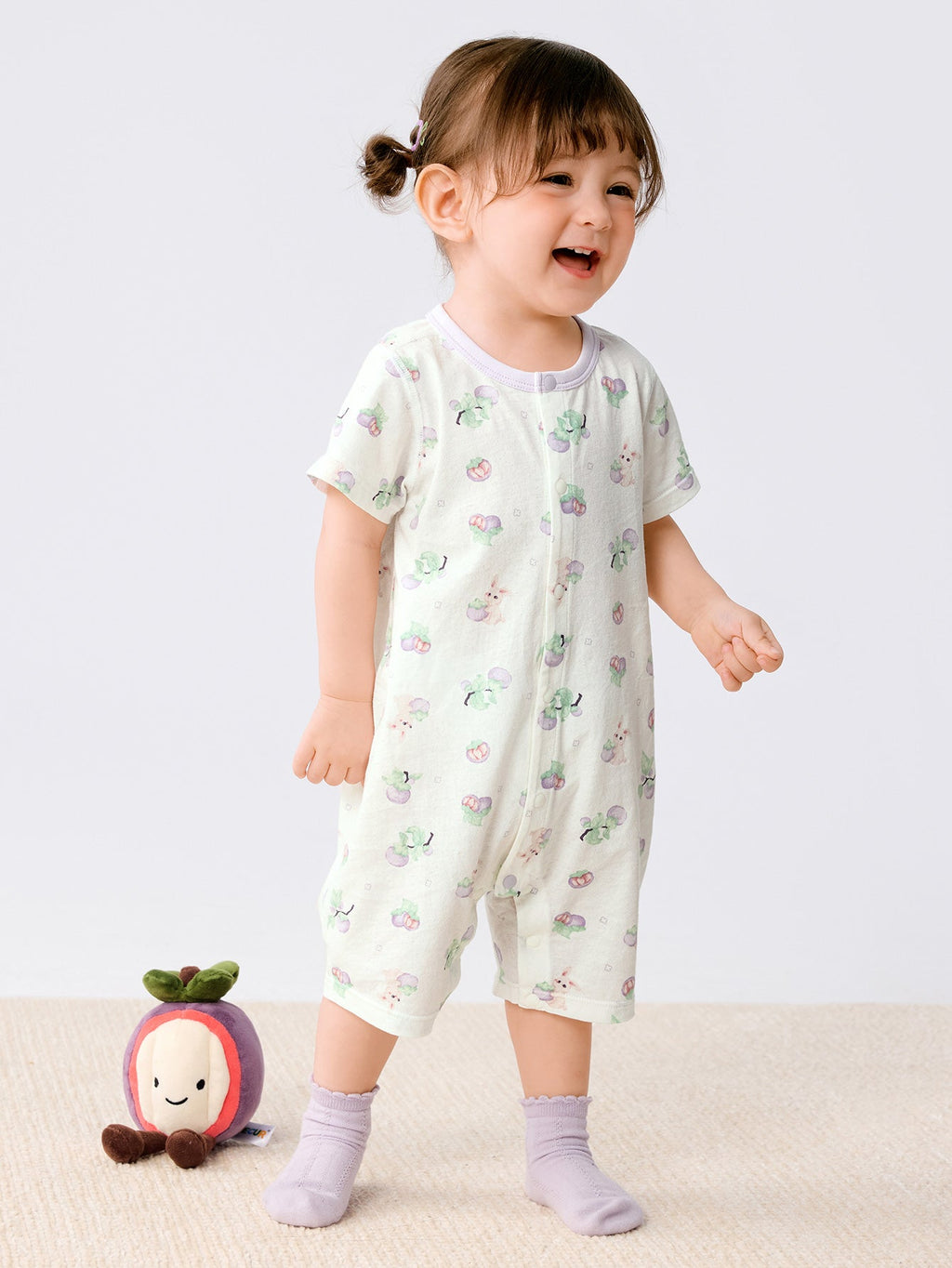 Baby Unisex Baby Underwear Suit In A Straight Open Jumpsuit