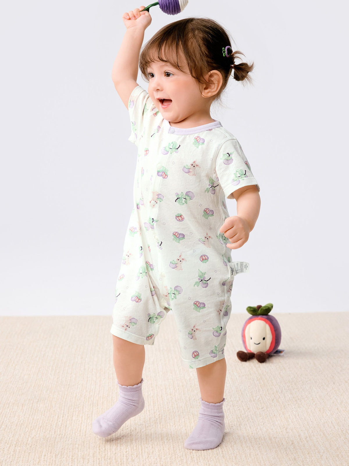 Baby Unisex Baby Underwear Suit In A Straight Open Jumpsuit