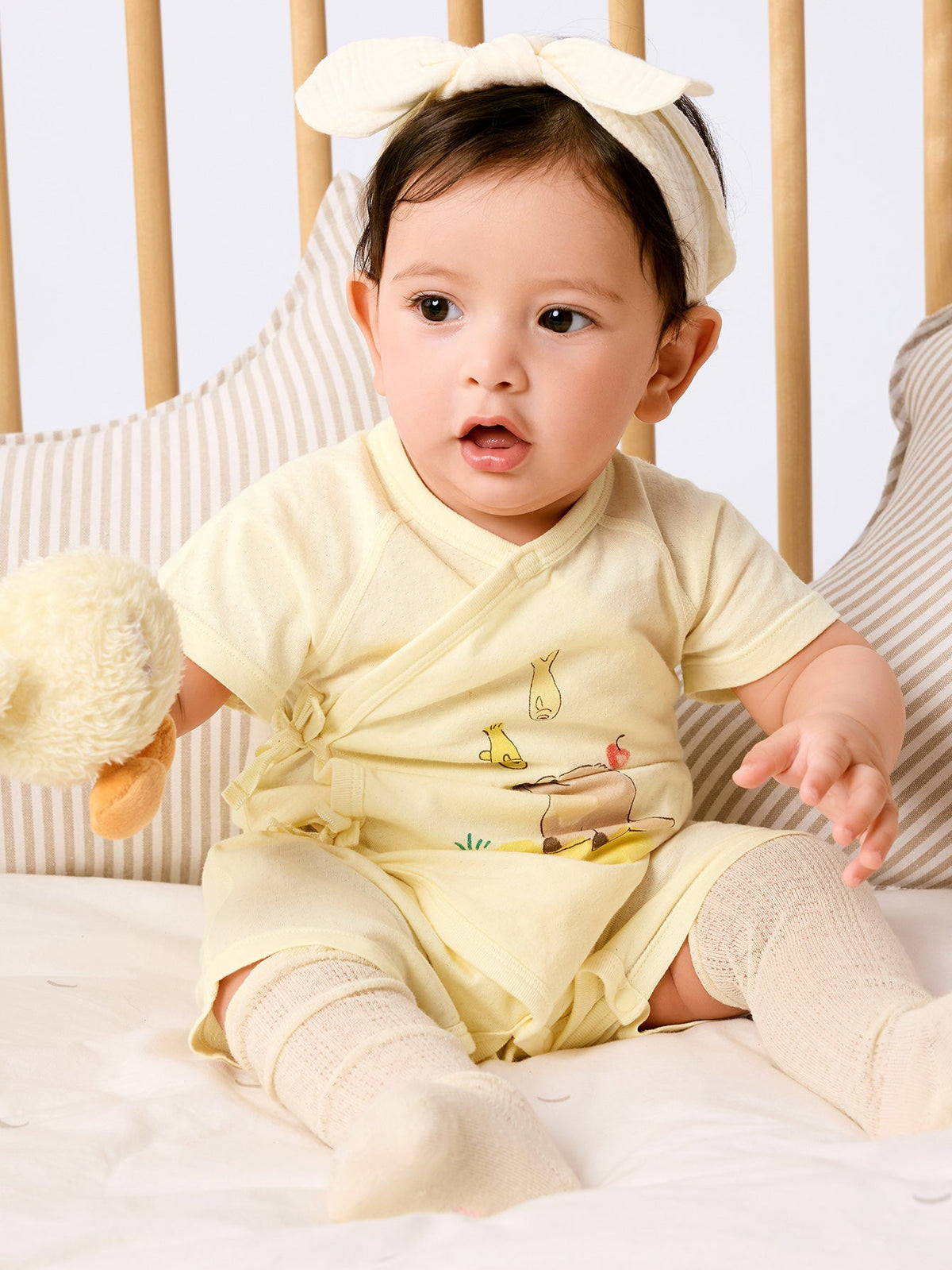 Baby Unisex Baby Underwear Suit In A Straight Open Jumpsuit