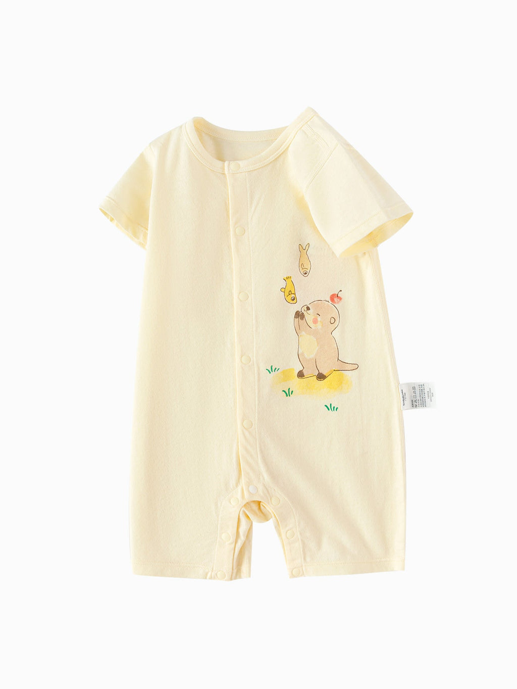 Baby Unisex Baby Underwear Suit In A Straight Open Jumpsuit