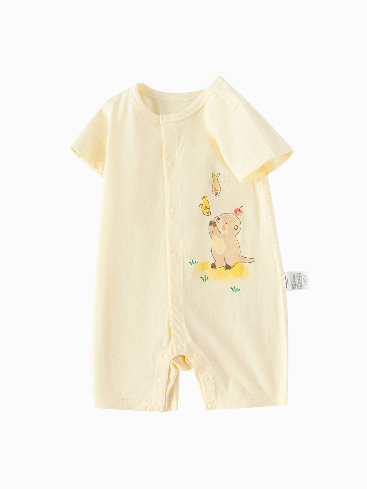 Baby Unisex Baby Underwear Suit In A Straight Open Jumpsuit