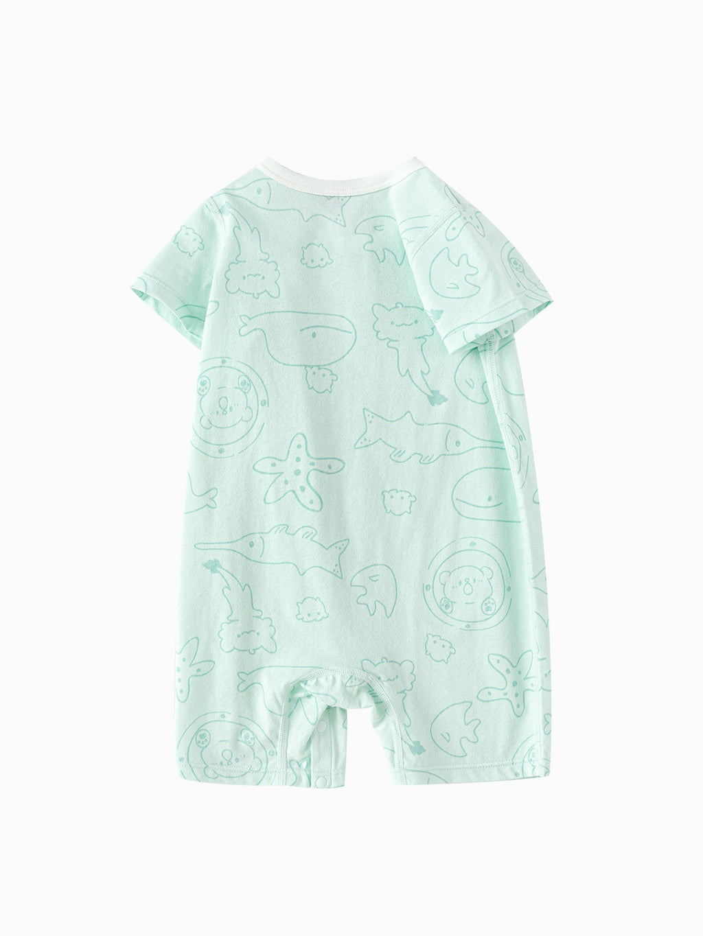 Baby Unisex Baby Underwear Suit In A Straight Open Jumpsuit