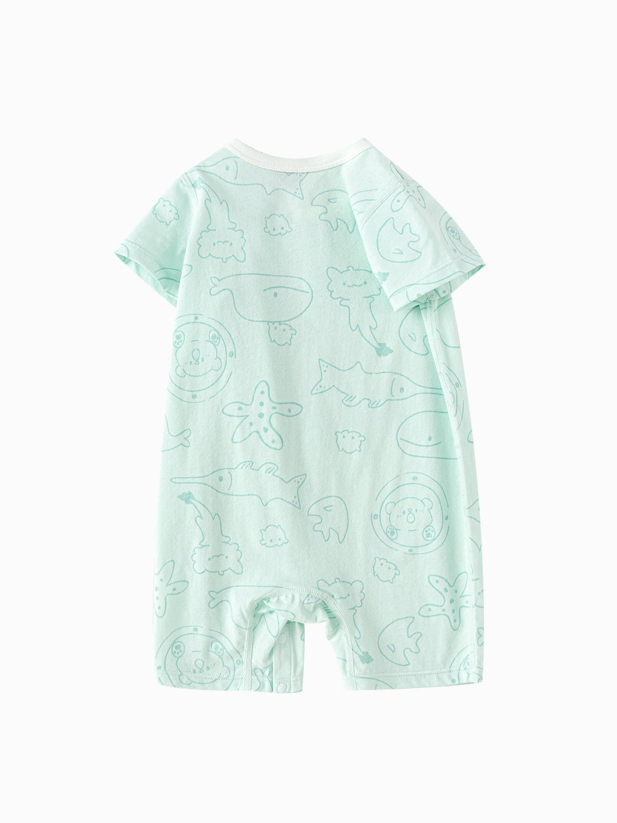 Baby Unisex Baby Underwear Suit In A Straight Open Jumpsuit