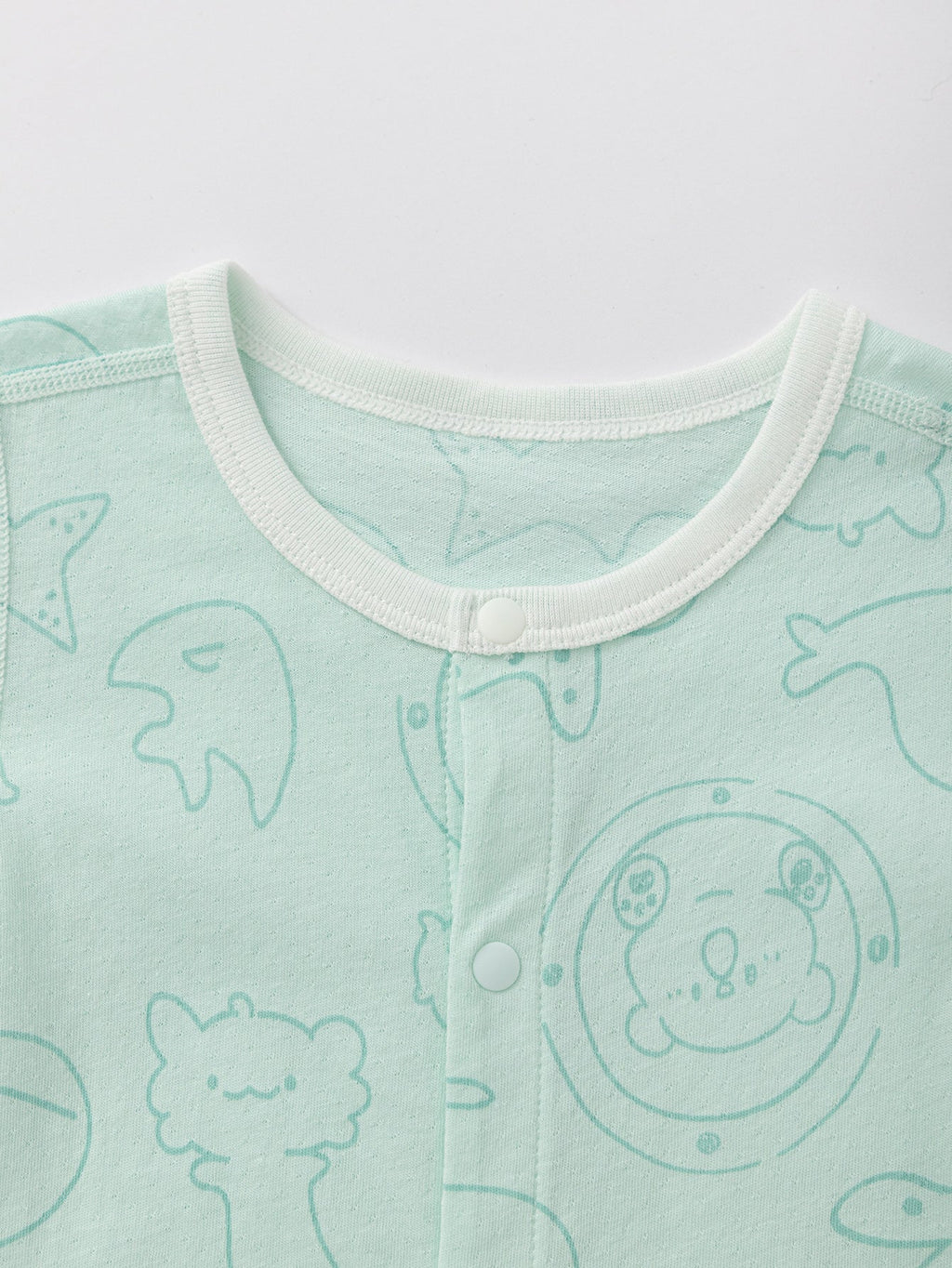 Baby Unisex Baby Underwear Suit In A Straight Open Jumpsuit