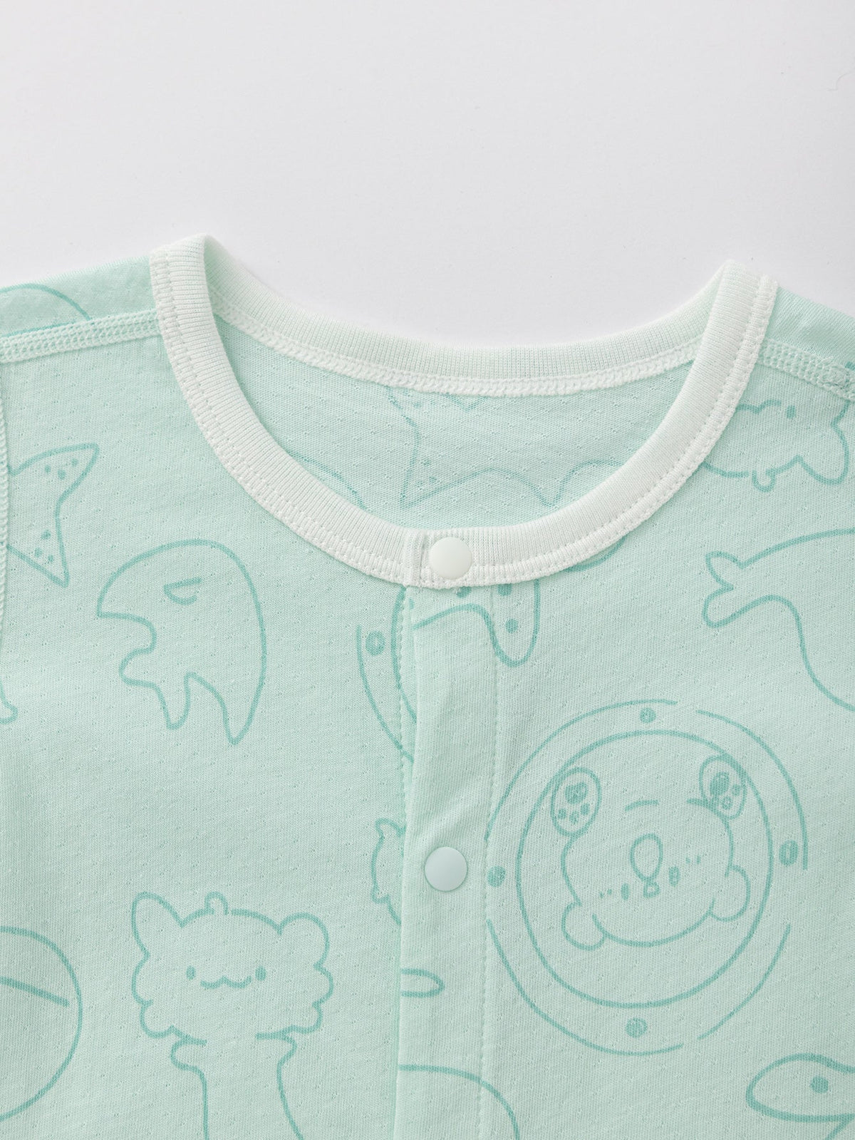 Baby Unisex Baby Underwear Suit In A Straight Open Jumpsuit