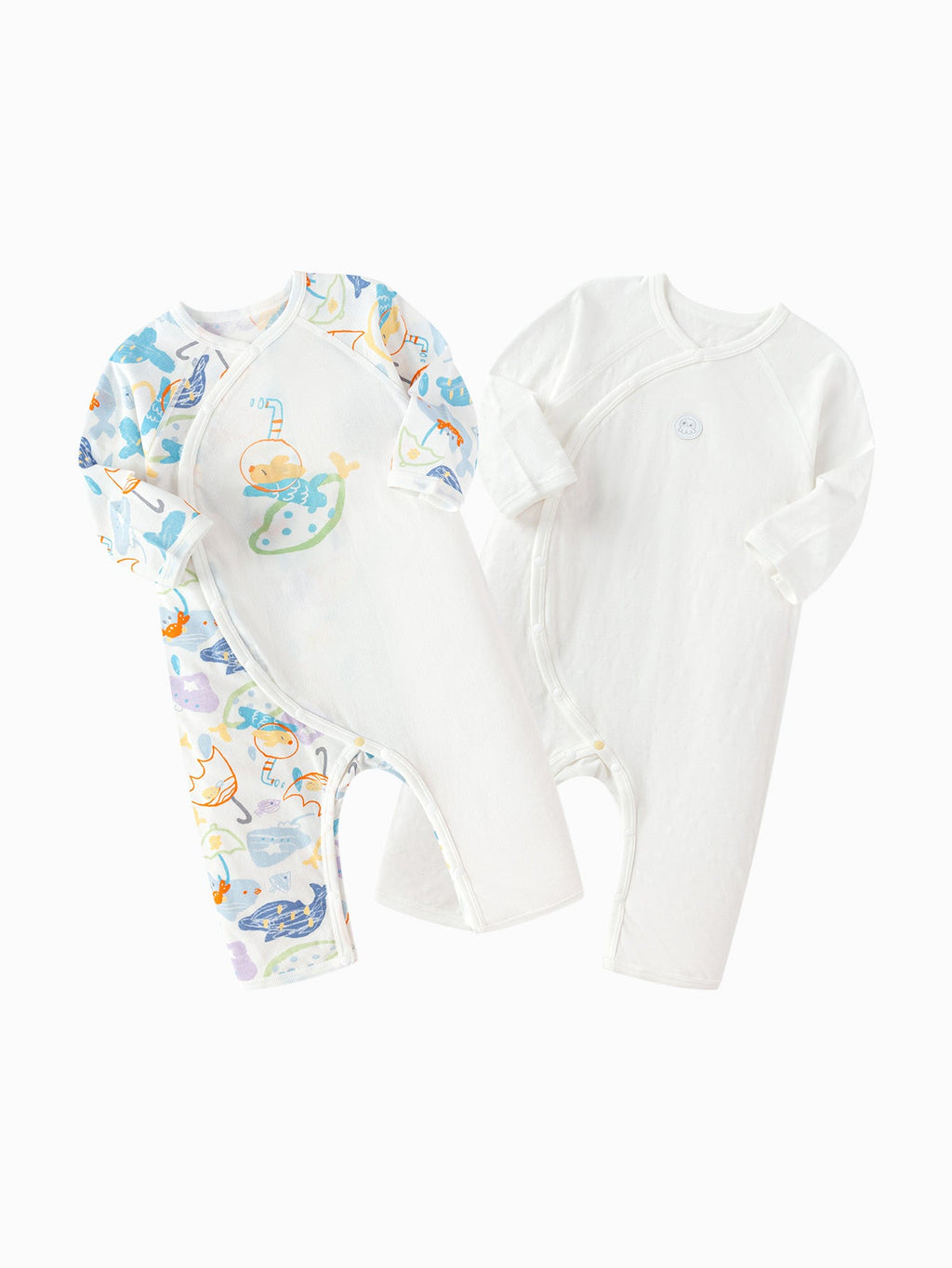 Baby Unisex Underwear Suit Side Open Jumpsuit