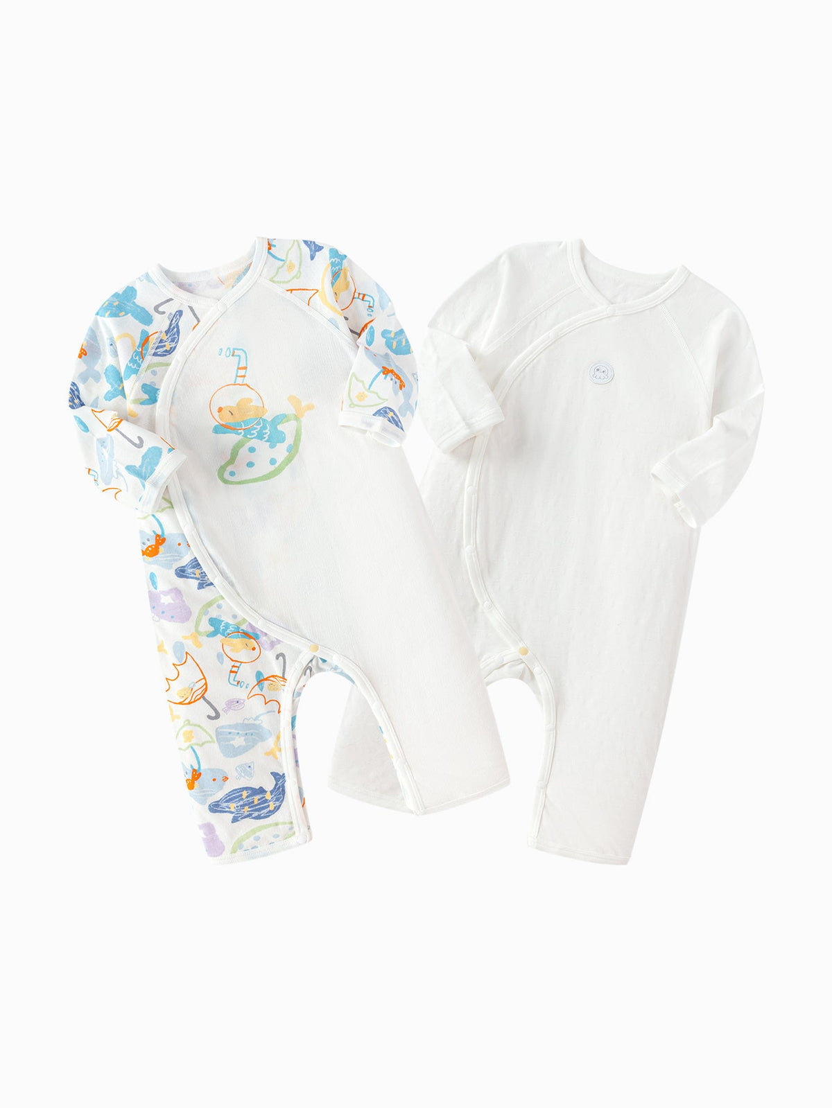 Baby Unisex Underwear Suit Side Open Jumpsuit