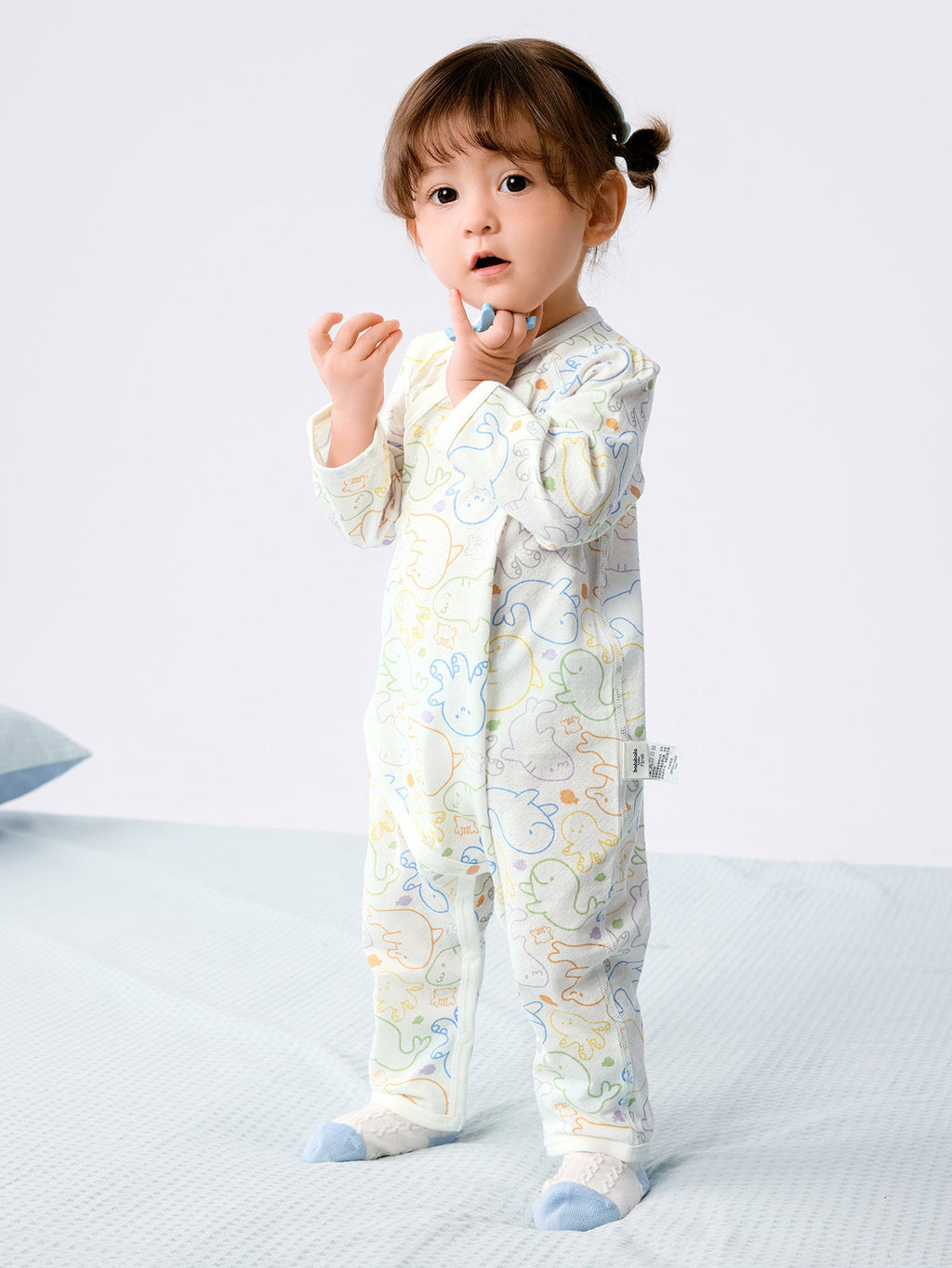 Baby Unisex Underwear Suit Side Open Jumpsuit