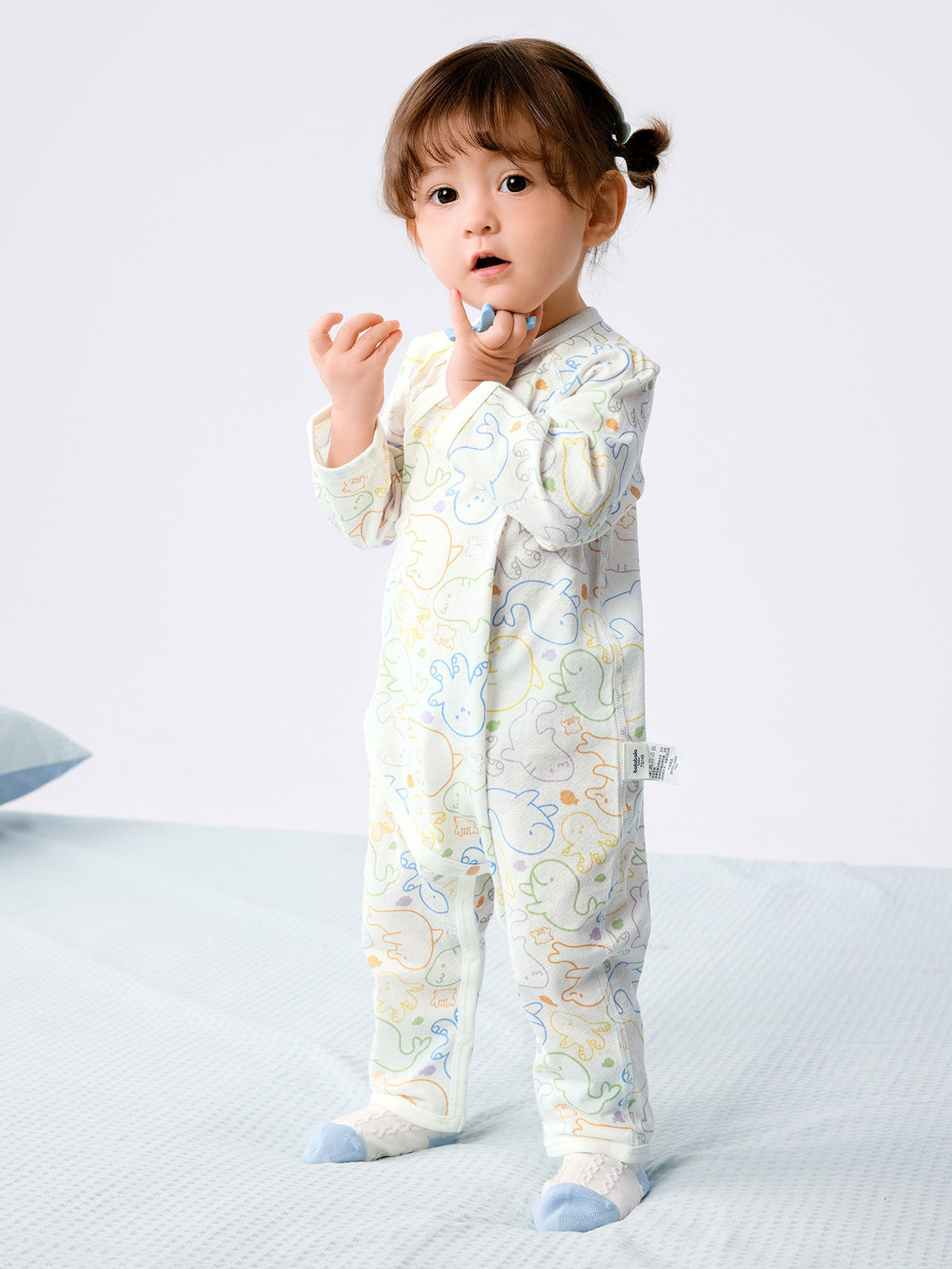 Baby Unisex Underwear Suit Side Open Jumpsuit