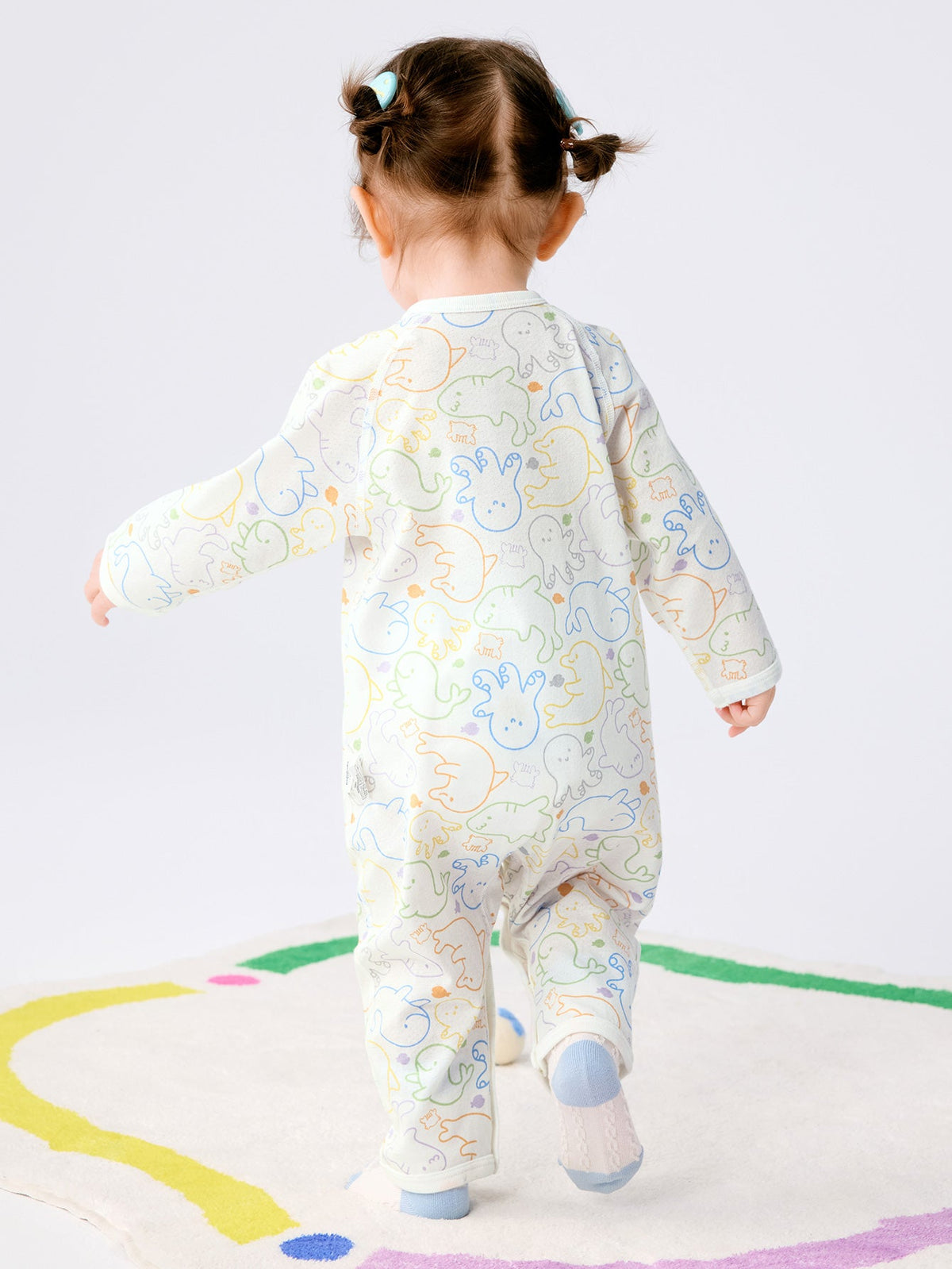 Baby Unisex Underwear Suit Side Open Jumpsuit