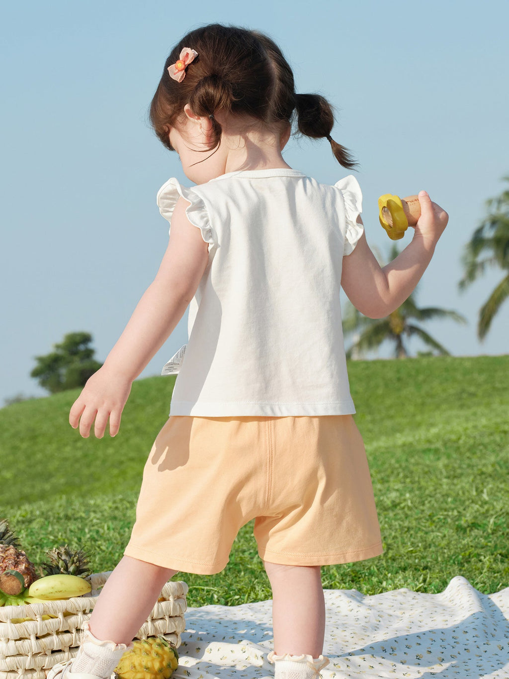 Balabala Baby Girl Short Sleeve Suit