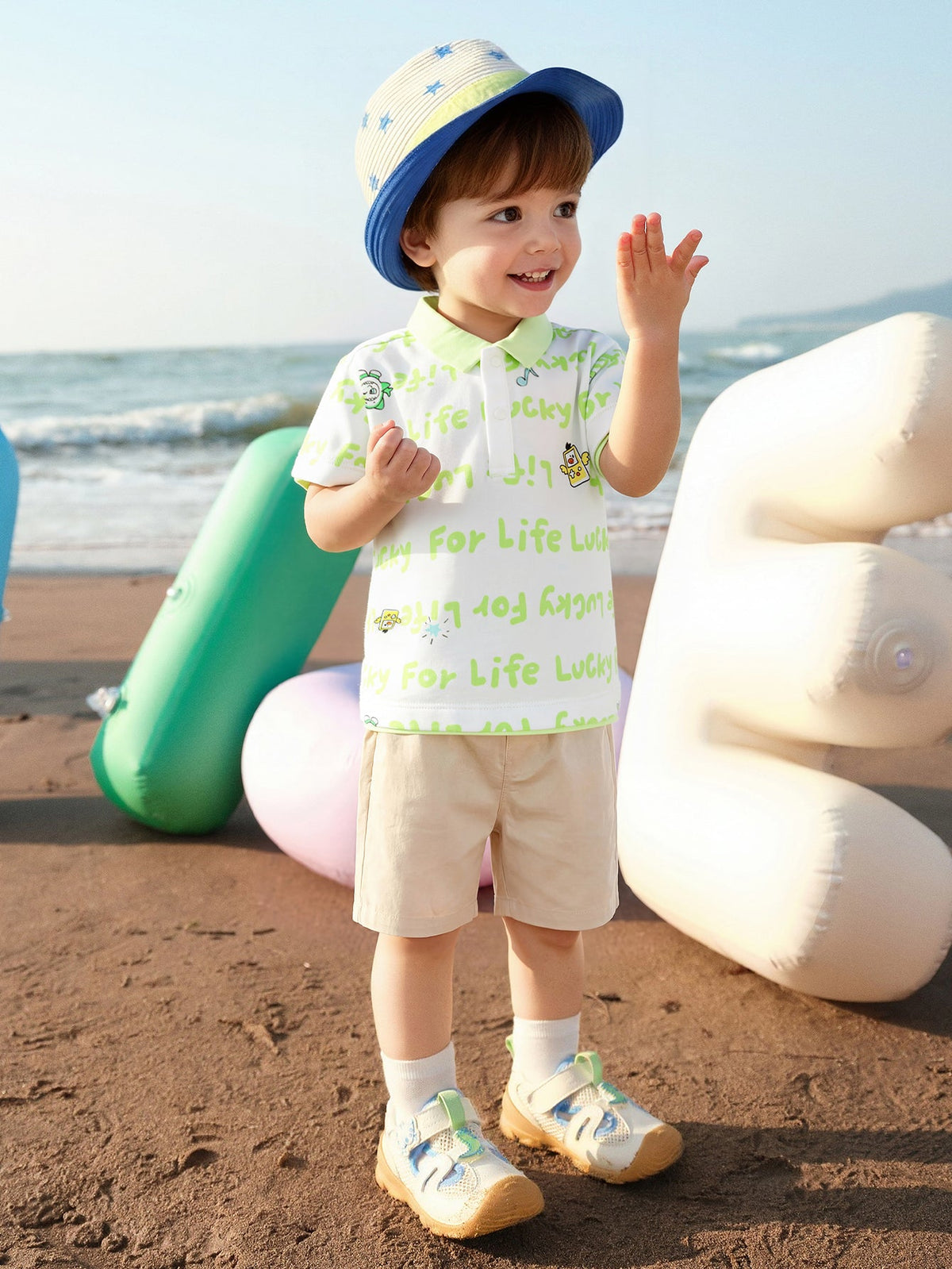 Balabala Baby Boy Short Sleeve Suit