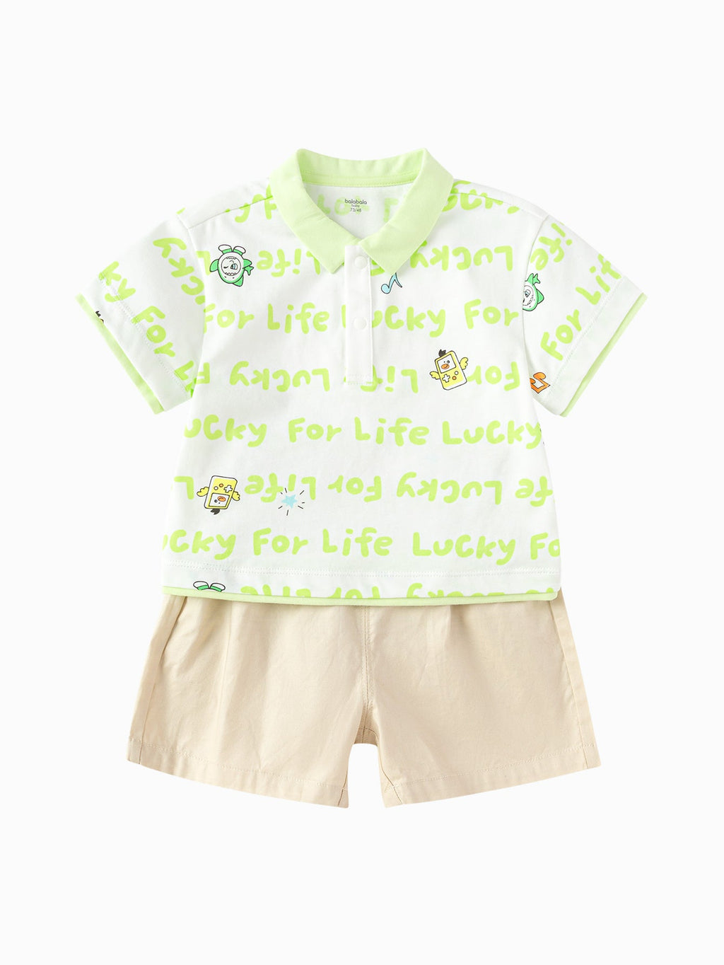 Balabala Baby Boy Short Sleeve Suit