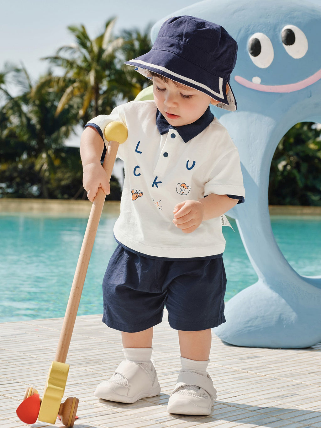 Balabala Baby Boy Short Sleeve Suit