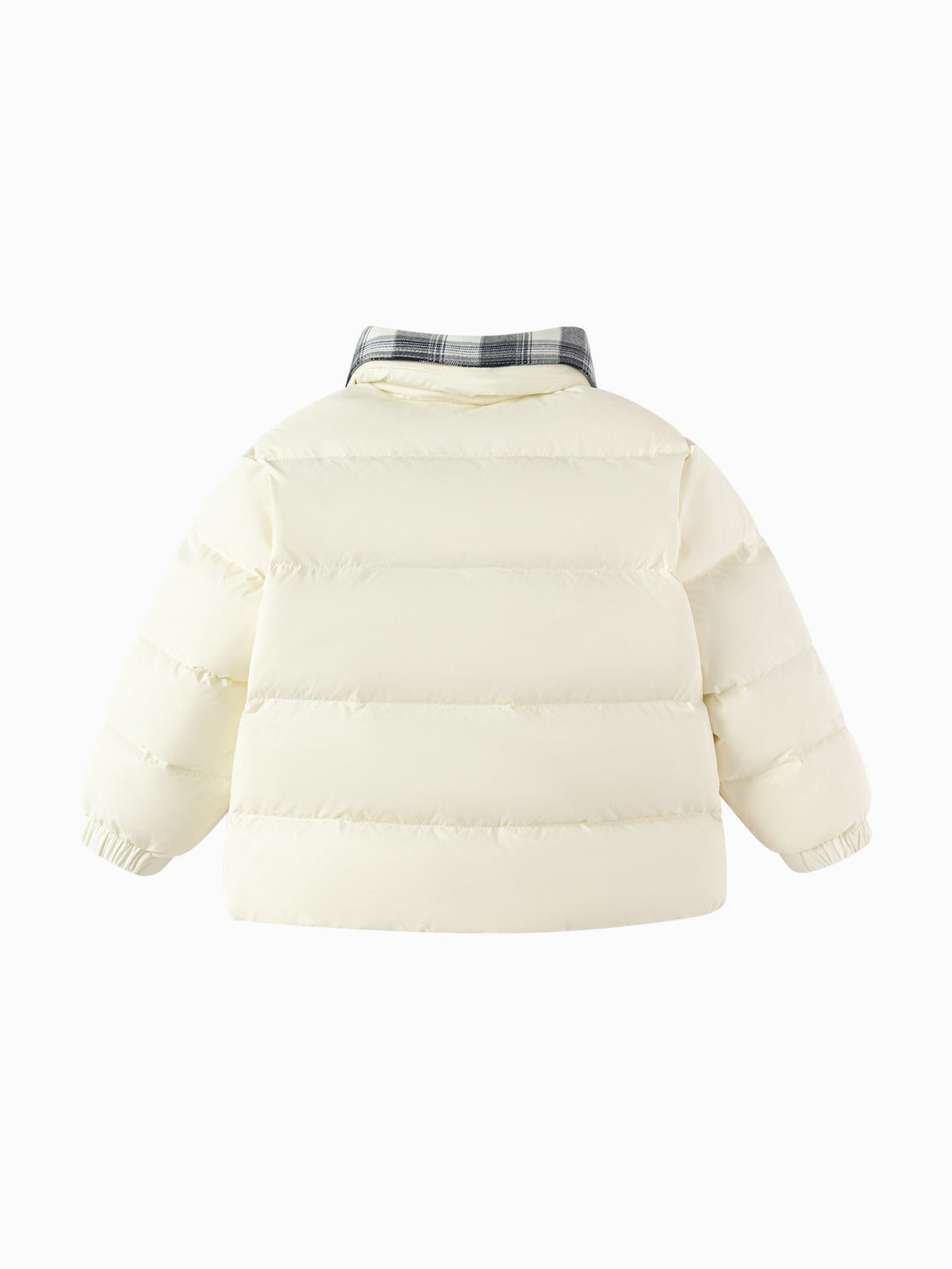 balabala boy toddler Plaid Shirt Collar Down Jacket