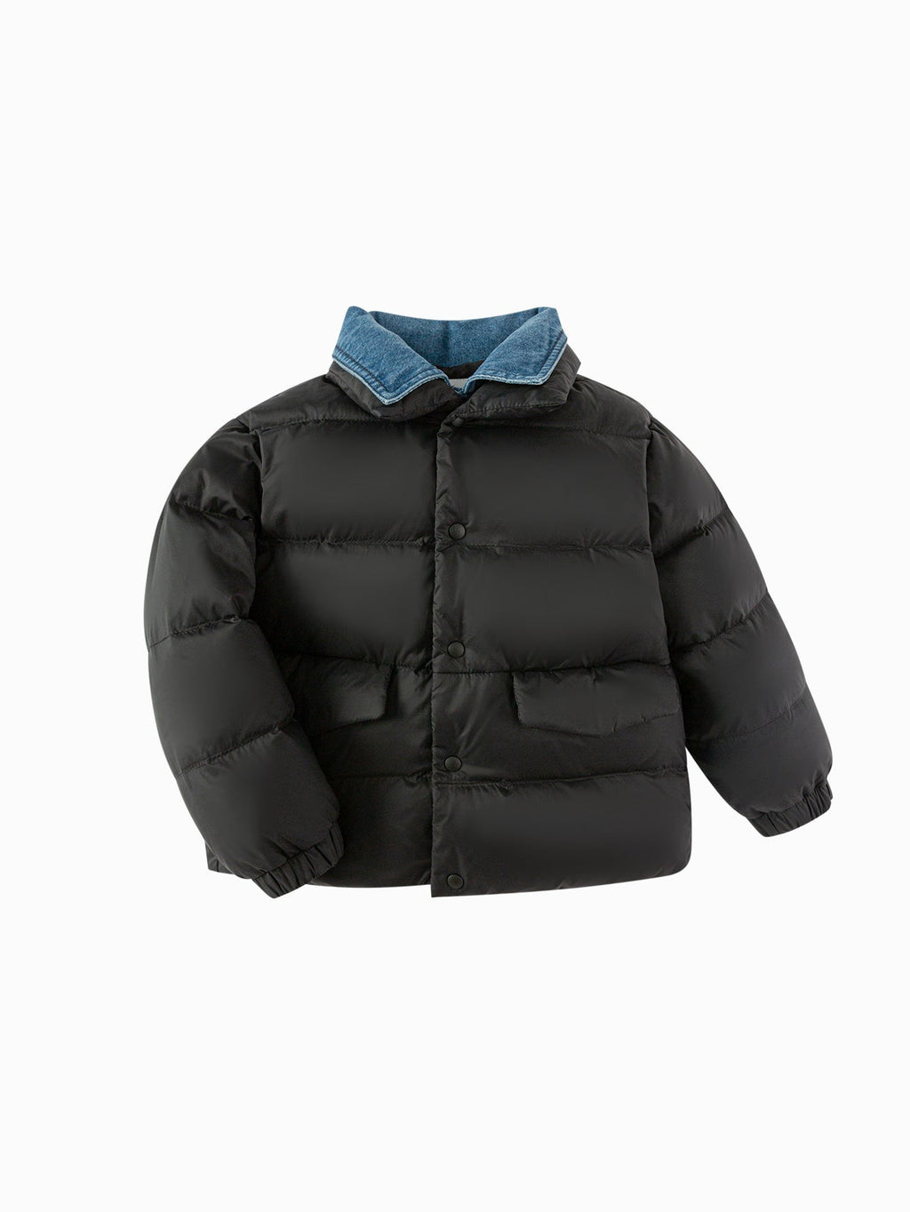 balabala boy toddler Plaid Shirt Collar Down Jacket