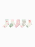 Balabala Baby Socks Year of Snake New Children Cotton Socks Boy And Girl Toddler Animal Year Red 5Pcs Pack