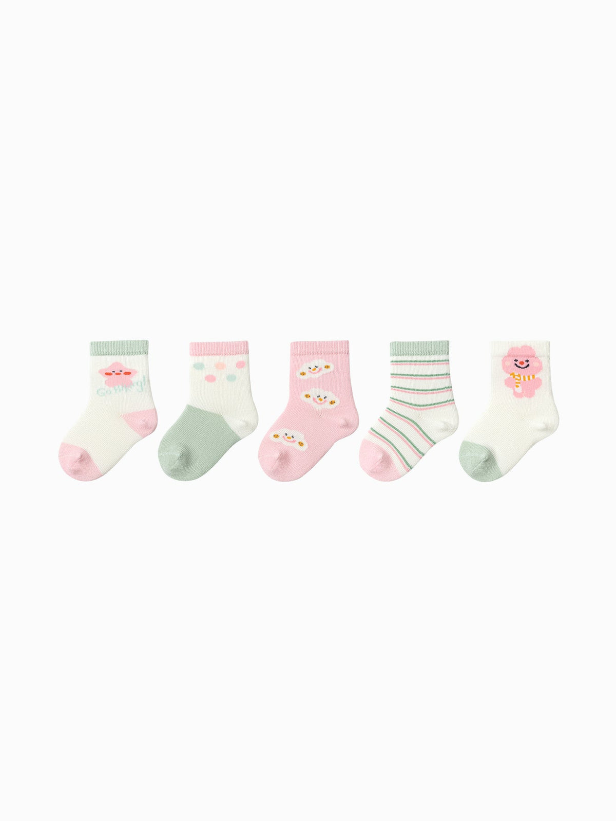 Balabala Baby Socks Year of Snake New Children Cotton Socks Boy And Girl Toddler Animal Year Red 5Pcs Pack