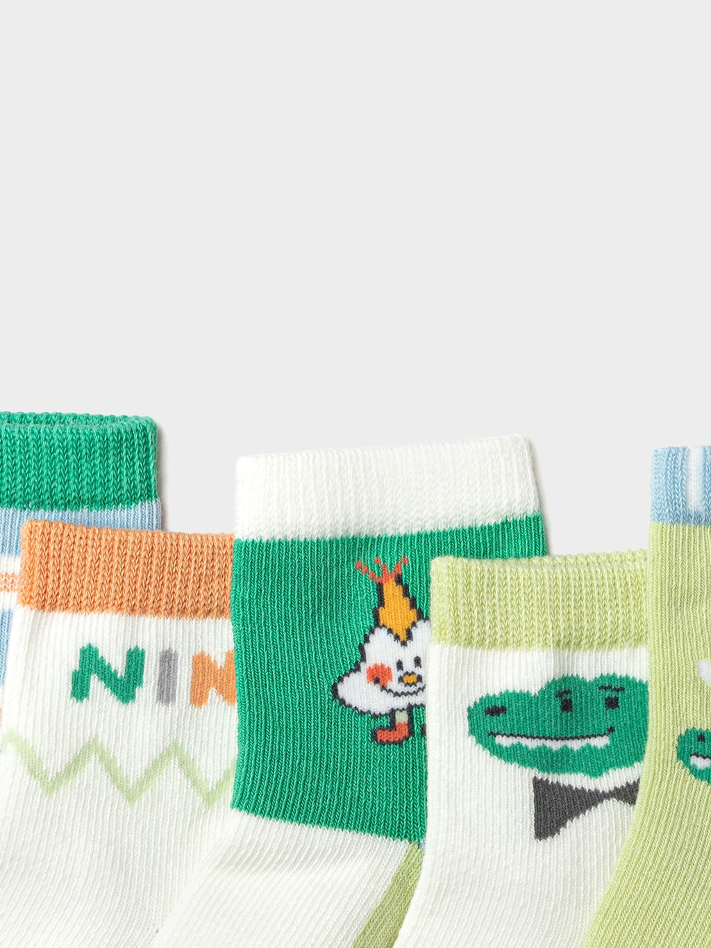 Balabala Baby Socks Year of Snake New Children Cotton Socks Boy And Girl Toddler Animal Year Red 5Pcs Pack