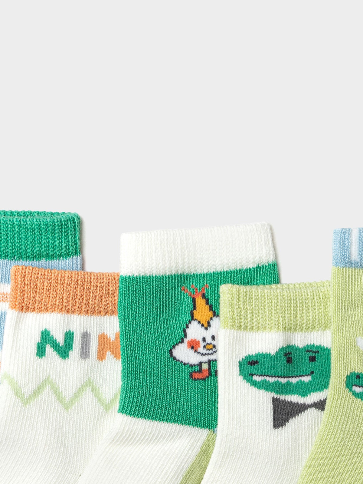 Balabala Baby Socks Year of Snake New Children Cotton Socks Boy And Girl Toddler Animal Year Red 5Pcs Pack