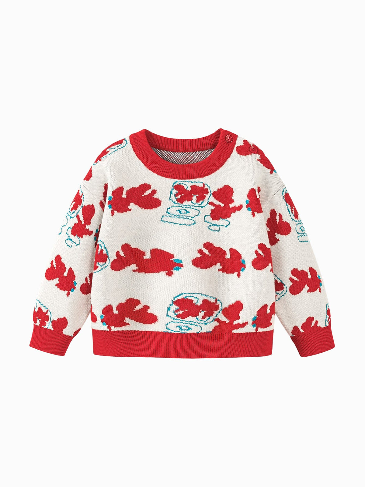 Baby Unisex New Year greetings clothes sweater winter