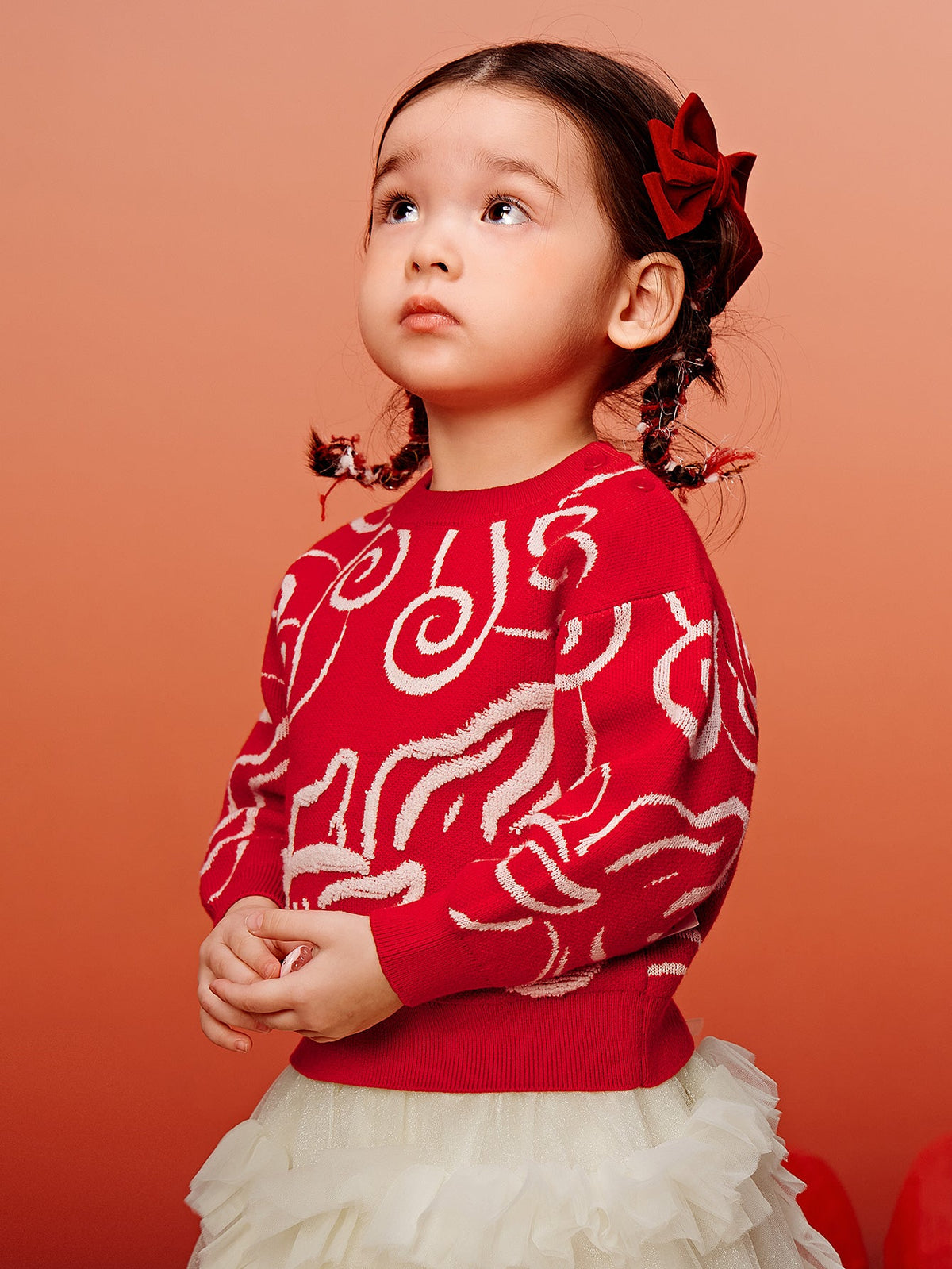 Baby Unisex New Year greetings clothes sweater winter