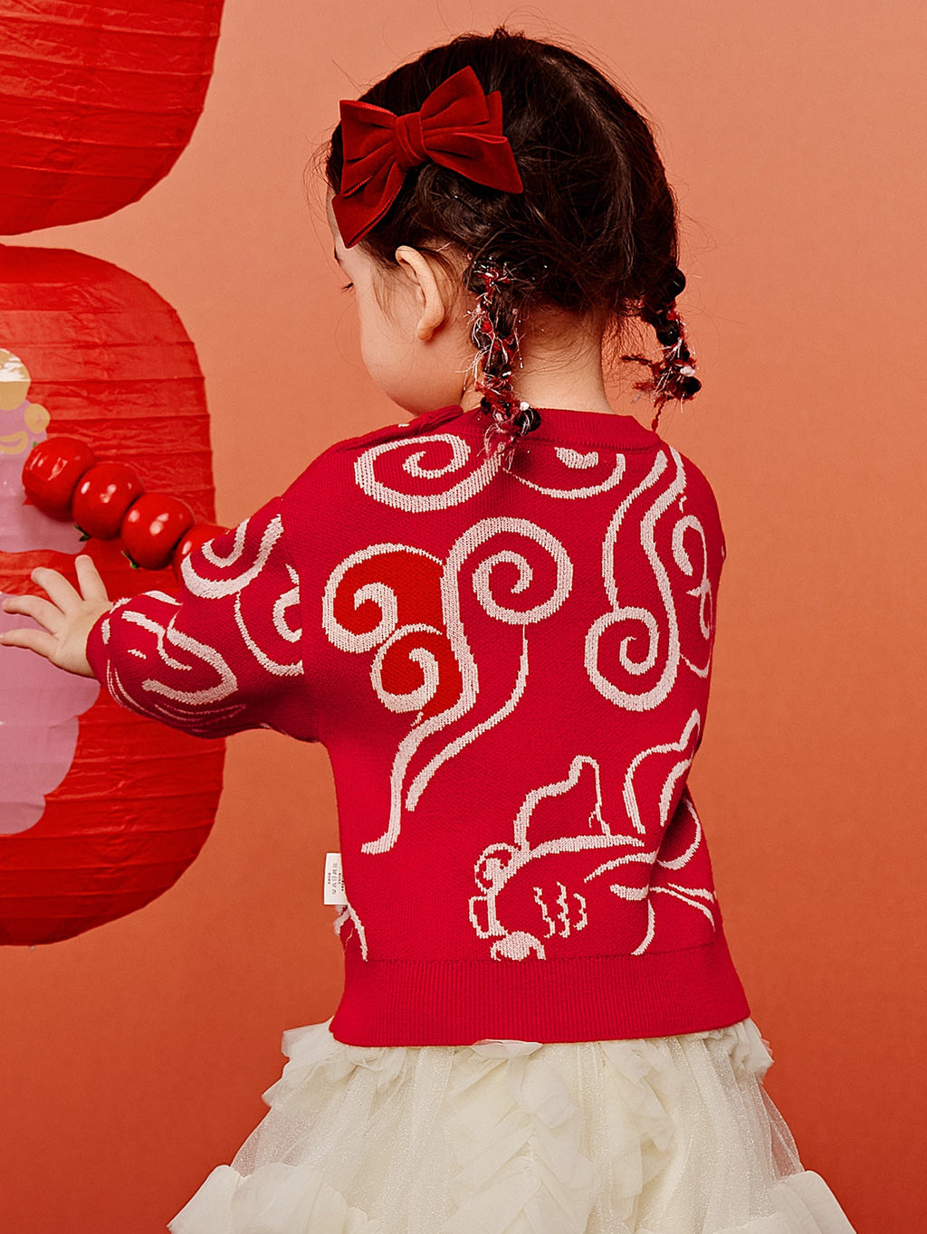 Baby Unisex New Year greetings clothes sweater winter
