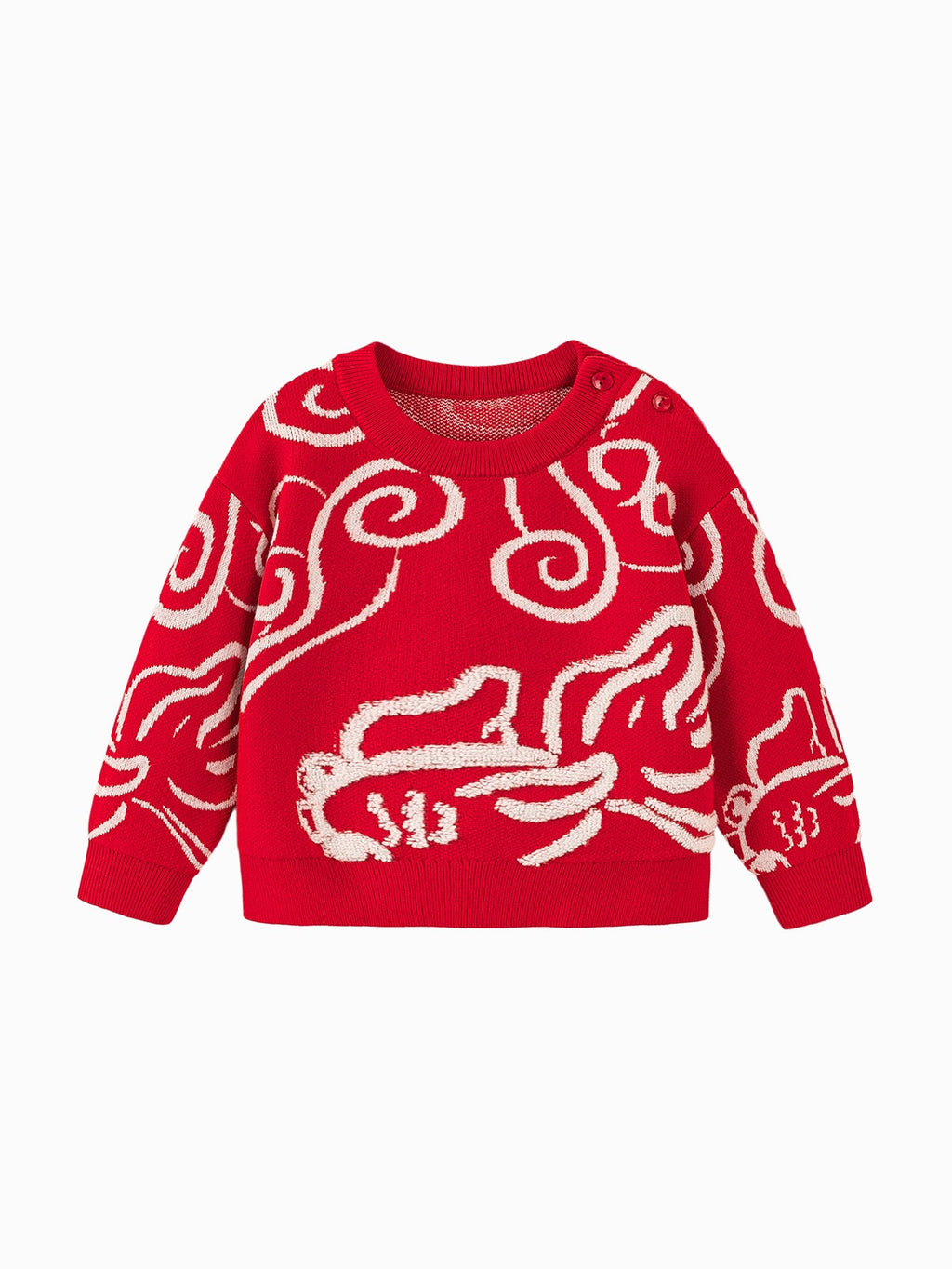 Baby Unisex New Year greetings clothes sweater winter