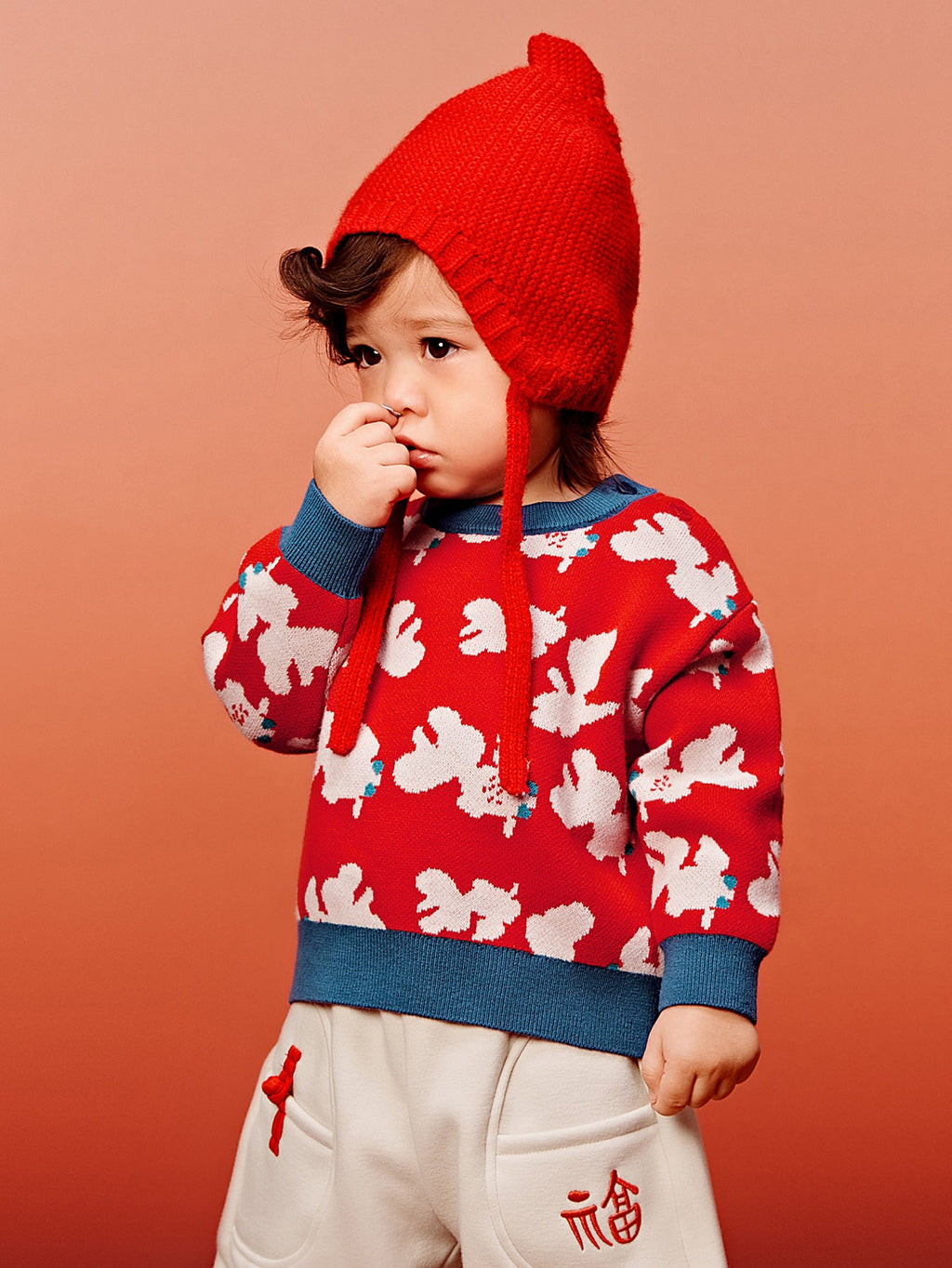 Baby Unisex New Year greetings clothes sweater winter