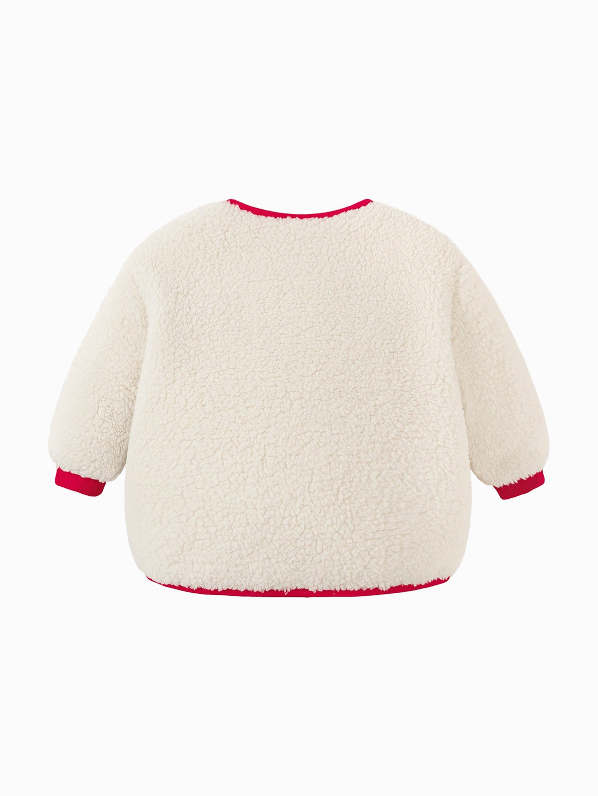 Baby Unisex New Chinese New Year Greetings Clothes Imitation Sherpa Jacket Winter