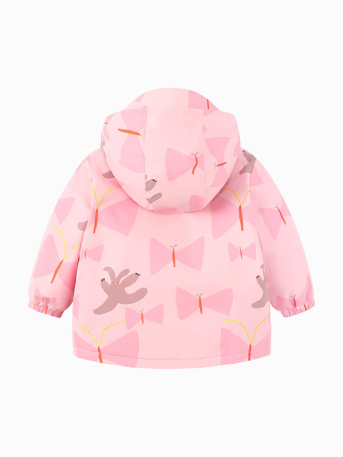 Baby Unisex New Chinese style three-proof anti-humidity and cold-keeping warm plush hooded jacket