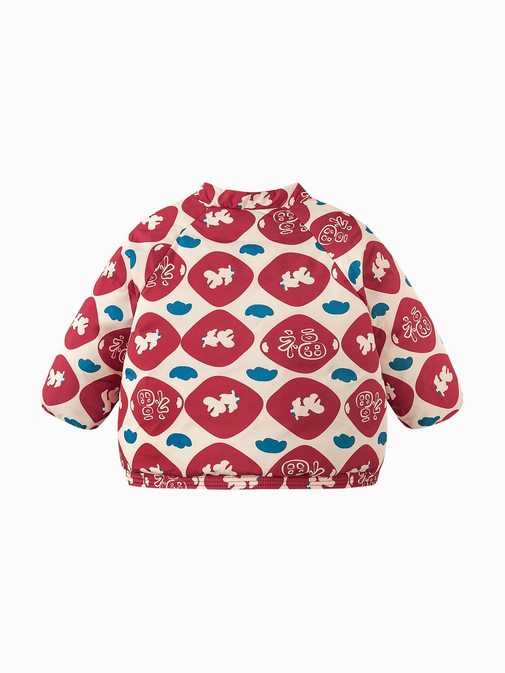 Baby Unisex New Chinese New Year Greetings Waterproof and Oil-proof Cotton Jacket