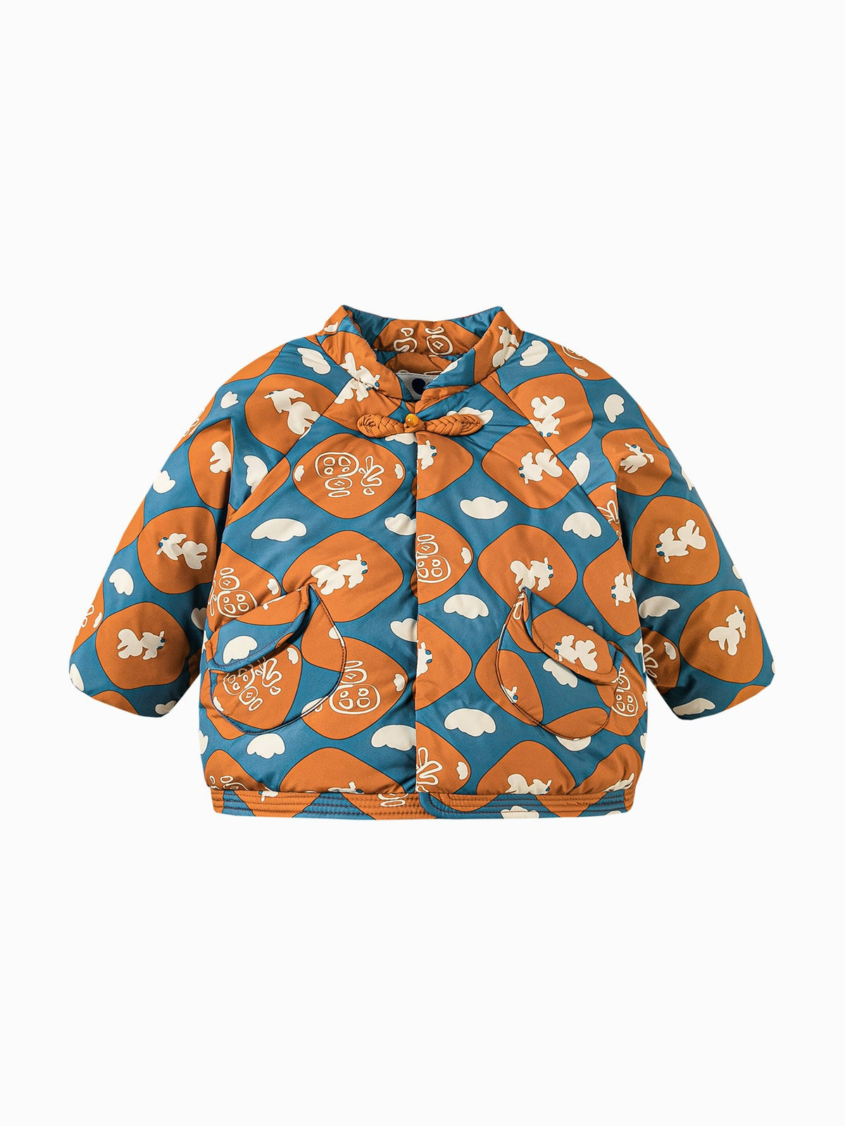 Baby Unisex New Chinese New Year Greetings Waterproof and Oil-proof Cotton Jacket