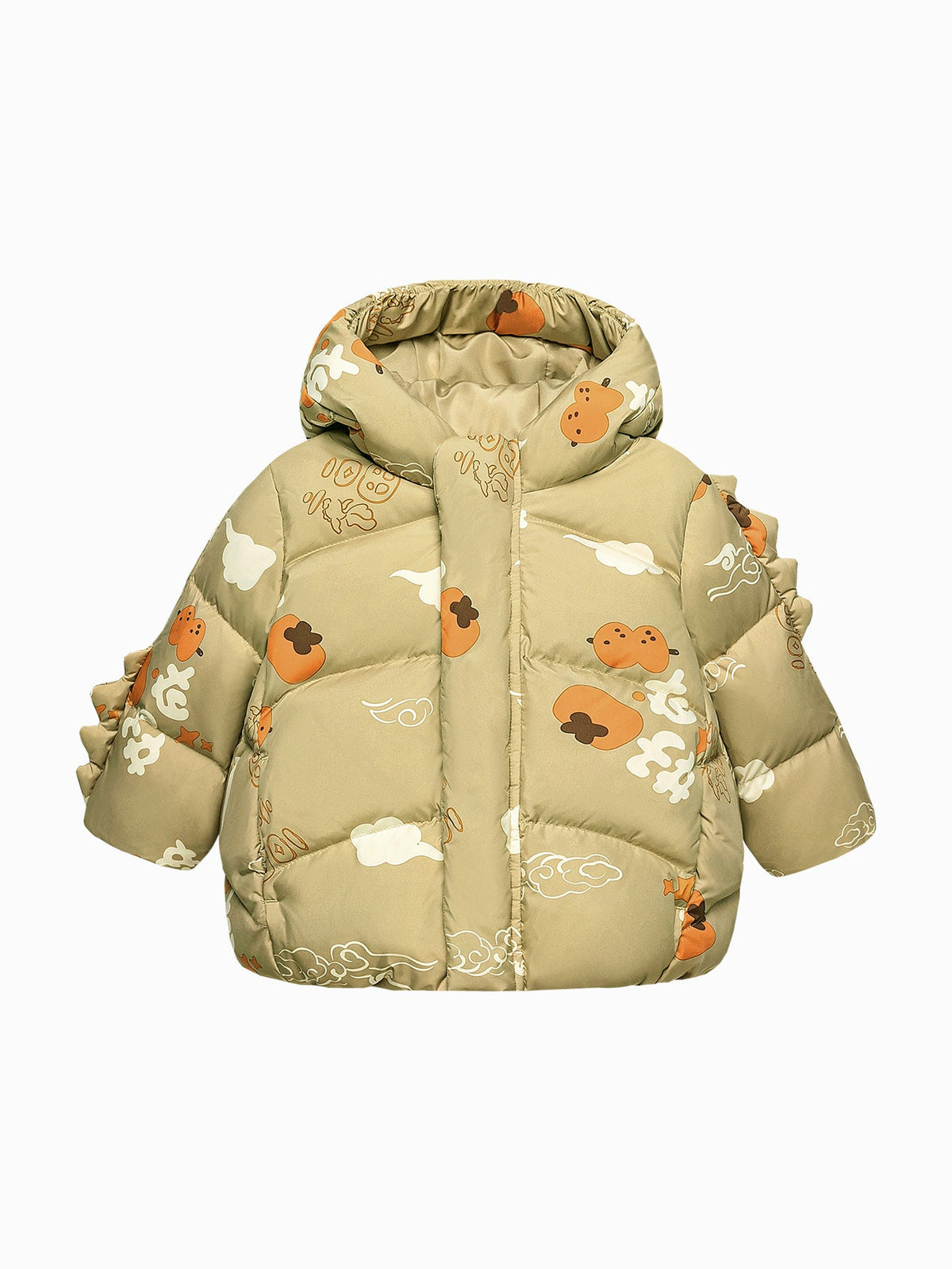 Baby Unisex New Chinese New Year Greetings Dress Waterproof and Oil-proof Down Jacket Winter