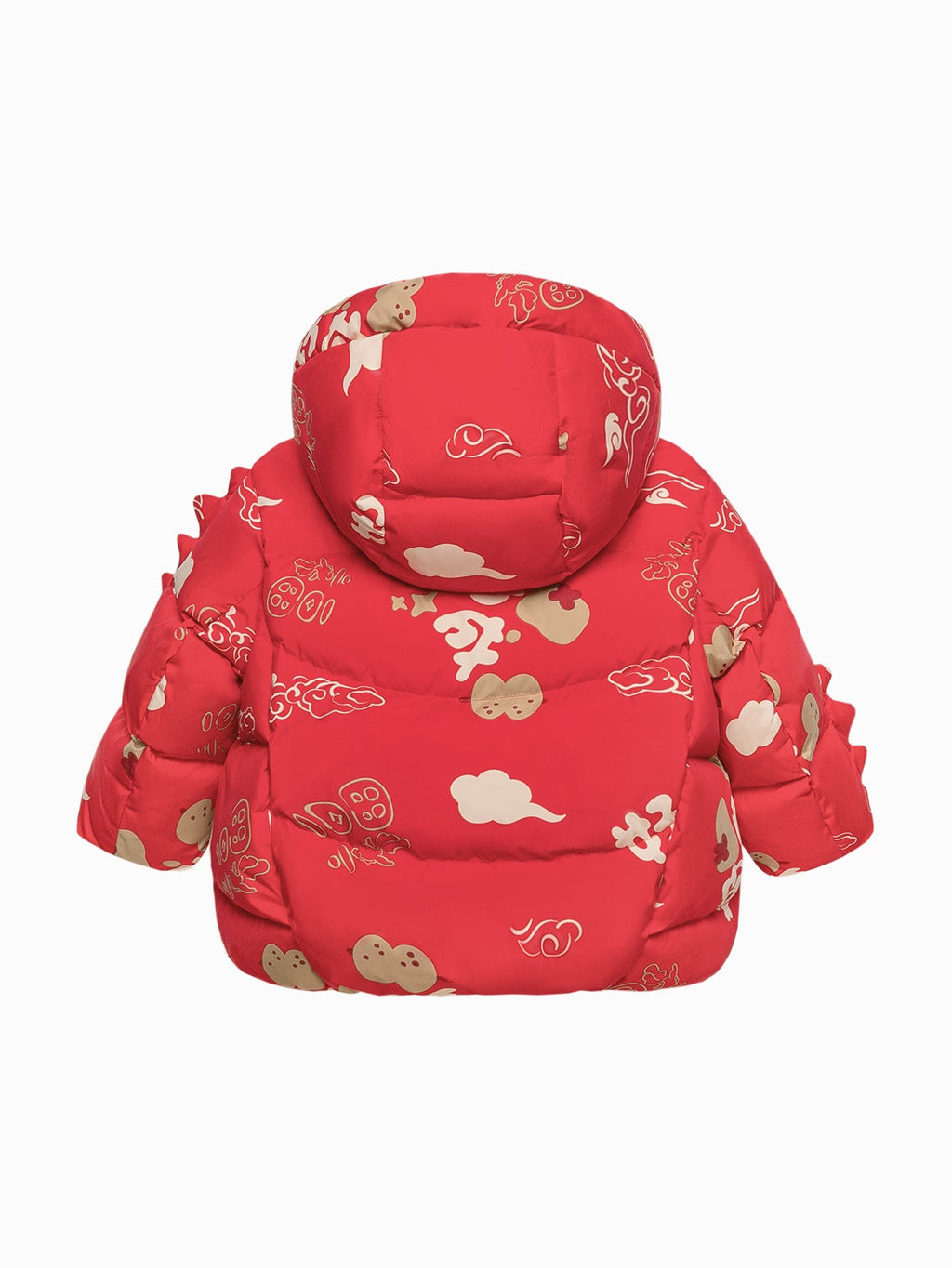 Baby Unisex New Chinese New Year Greetings Dress Waterproof and Oil-proof Down Jacket Winter