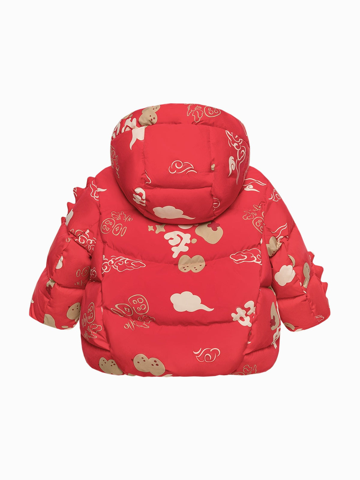 Baby Unisex New Chinese New Year Greetings Dress Waterproof and Oil-proof Down Jacket Winter