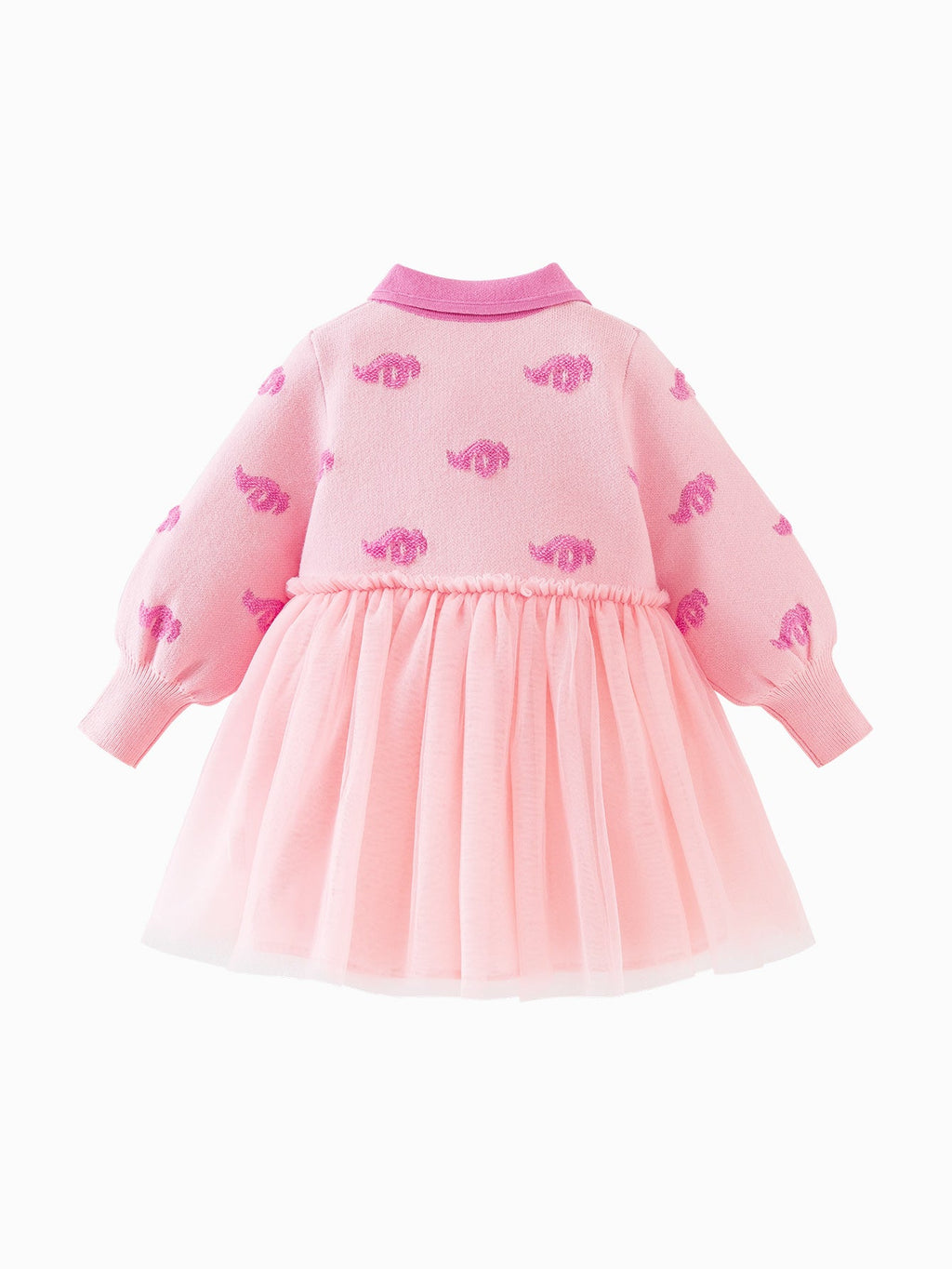 Baby Girl New Year's season patriotic style knitted dress