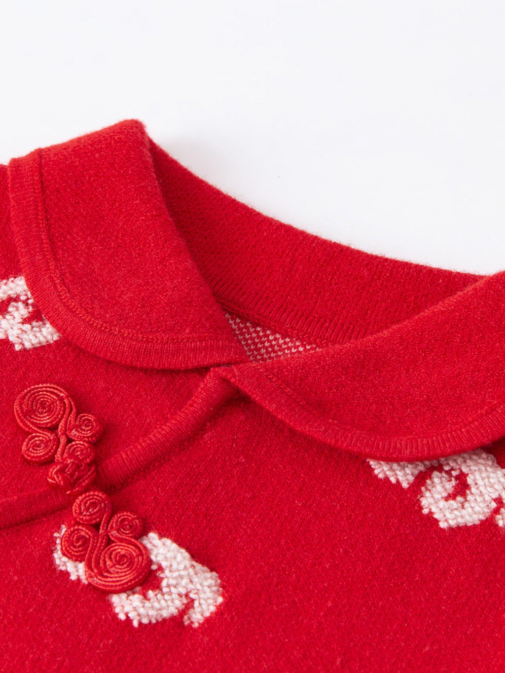 Baby Girl New Year's season patriotic style knitted dress