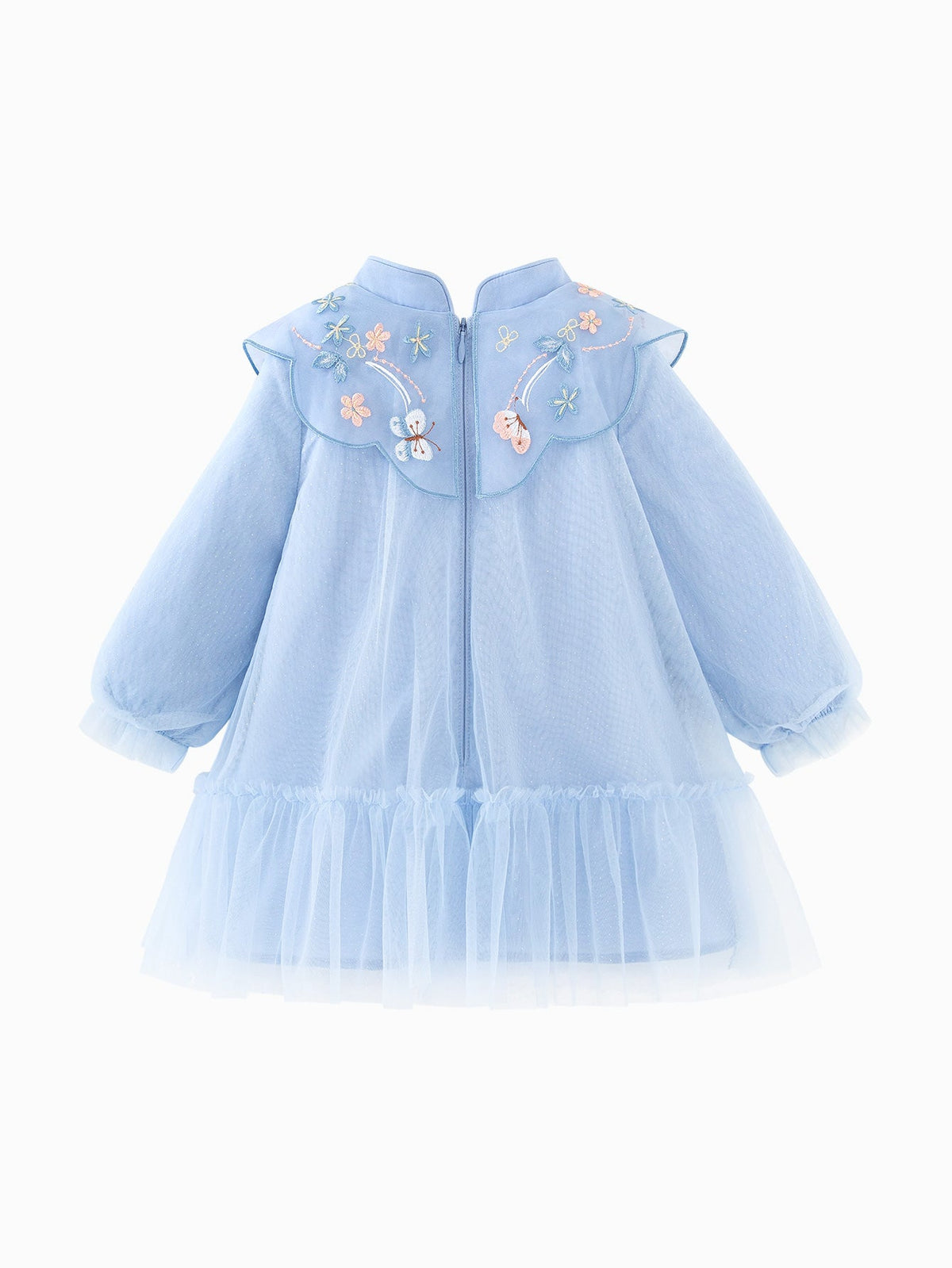 Baby Girl Chinese Style Sweet Mesh Dress