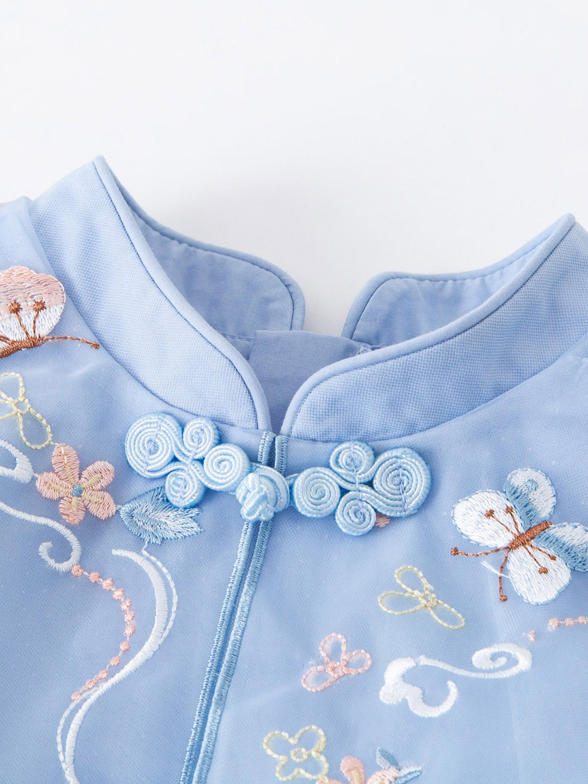 Baby Girl Chinese Style Sweet Mesh Dress