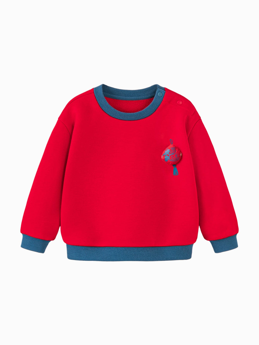 Baby Unisex Comfortable plush warm New Year greetings sweater winter